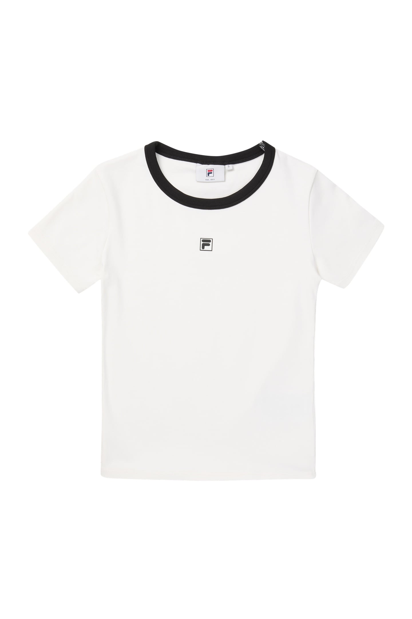 MONTEBENI SLIM LOGO RIB T-SHIRT EGRET 4