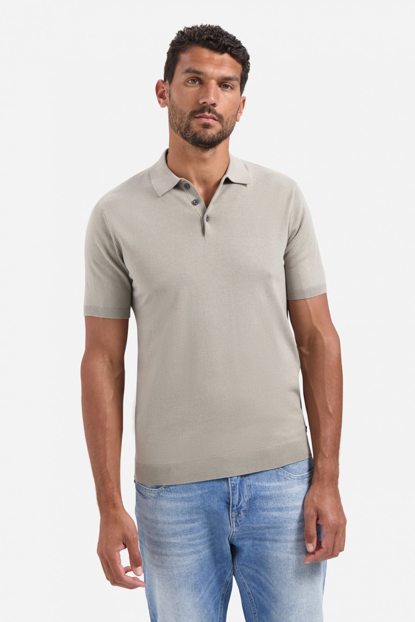 PULLOVER SHORT SLEEVE POLO SOLID CLAY 2