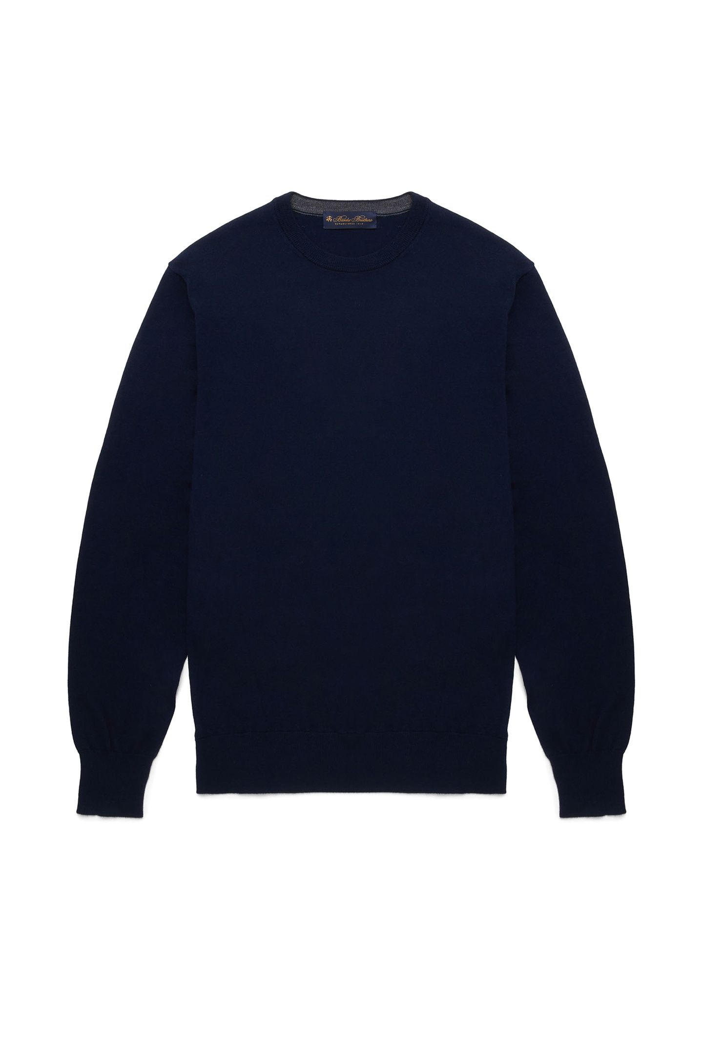 MERINO WOOL CREW-NECK SWEATER NAVY 3
