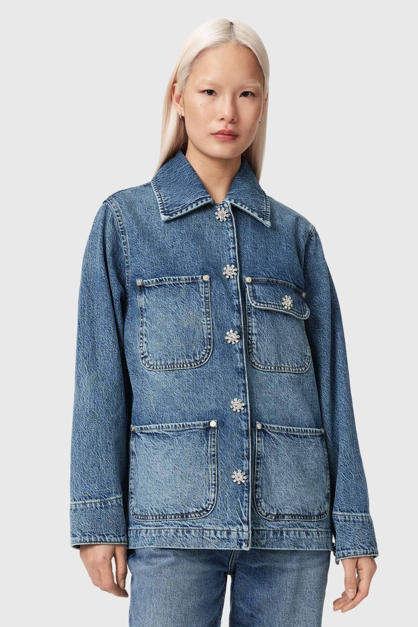 BEX DENIM JACKET MID INDIGO 4