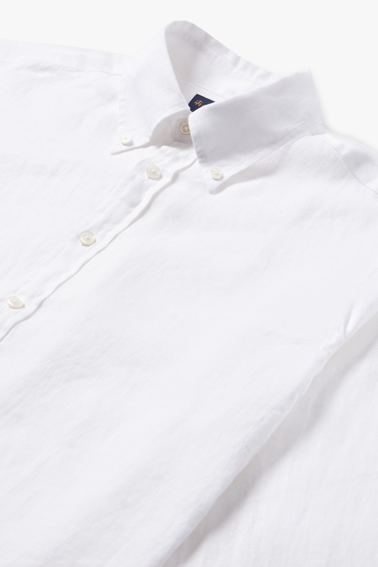 BUTTON DOWN SHIRT LINEN WHITE 4