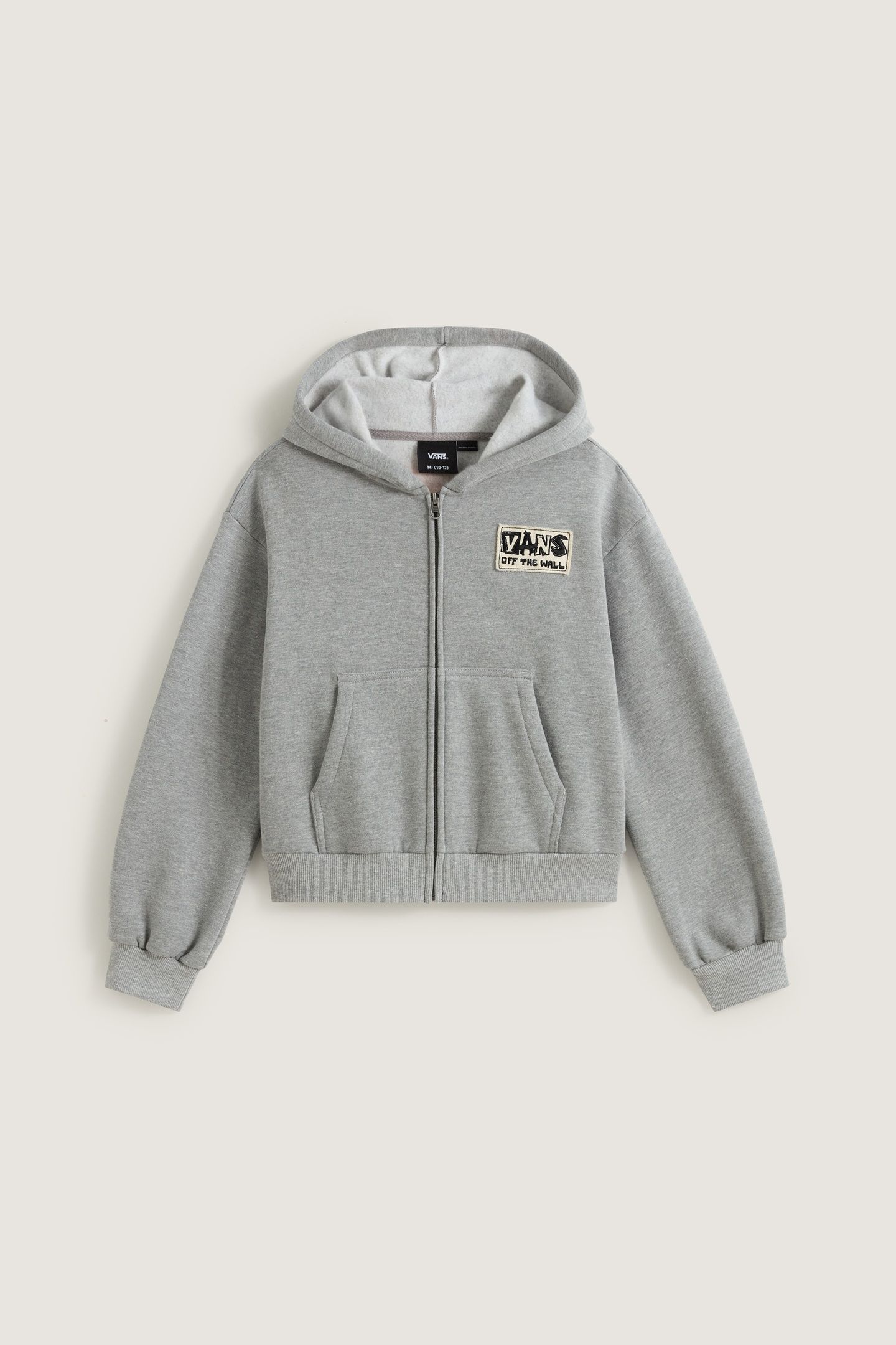 GIRLS VAN-ARCHY LABEL ZIP CEMENT HEATHER 2
