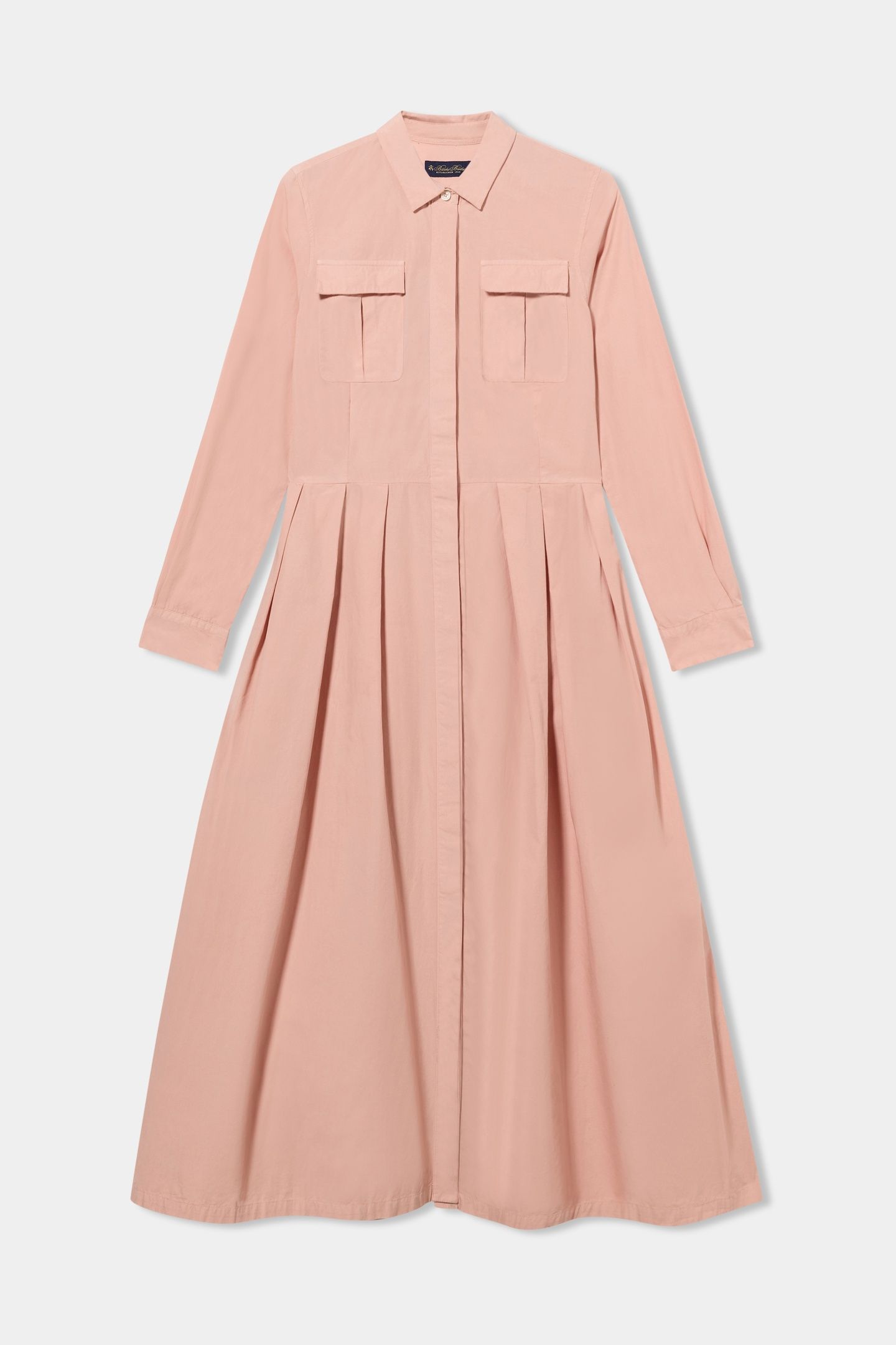 SHIRT DRESS W/POCKETS COTTON SALMON 3