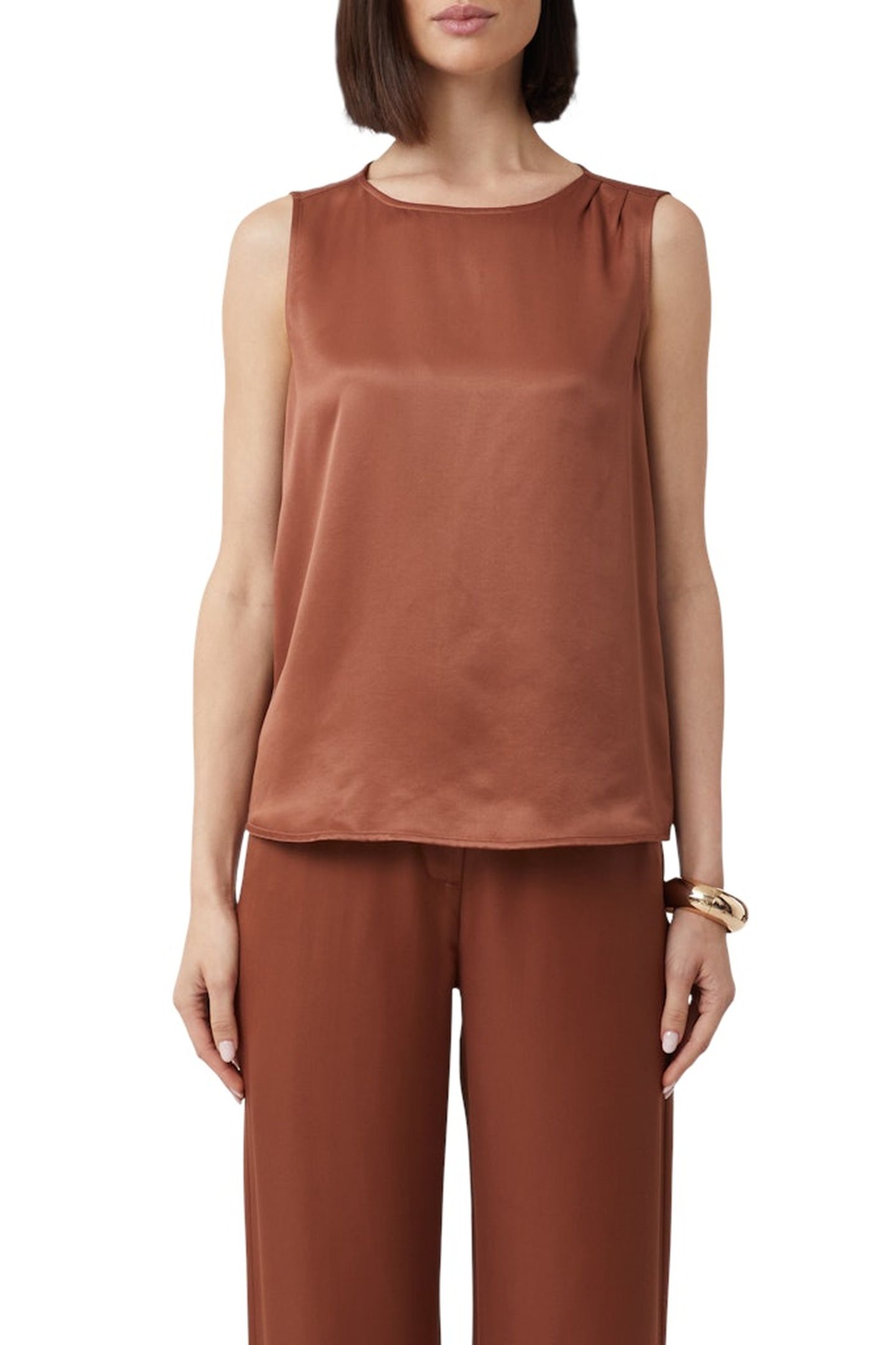 BLOUSES DARK BROWN 1
