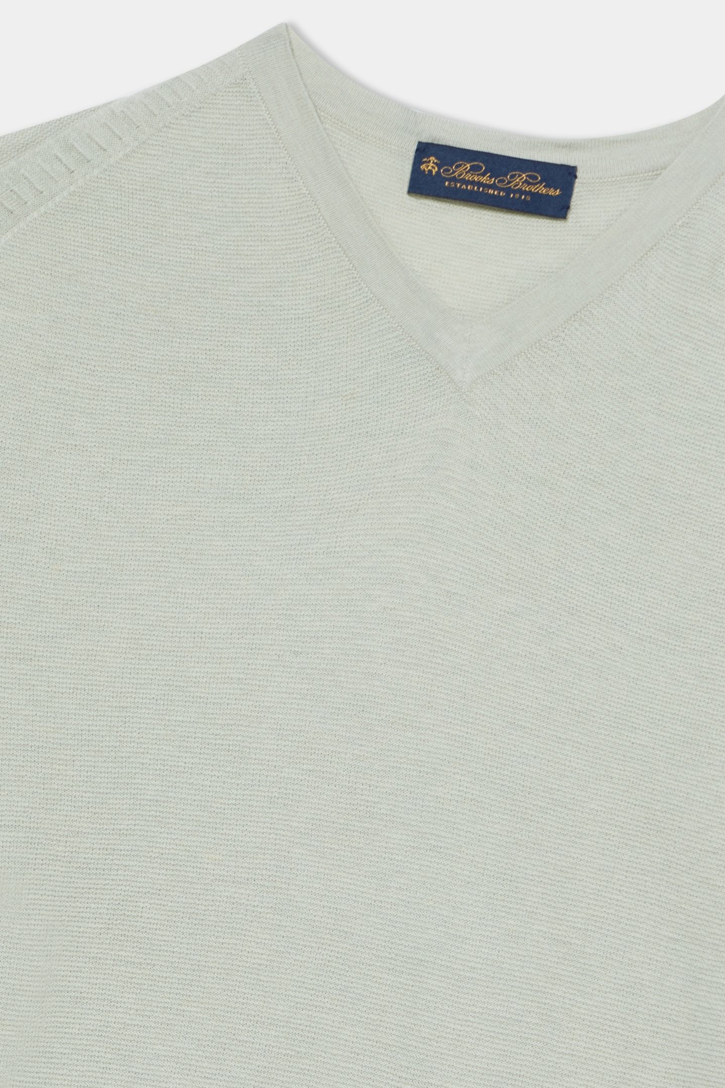 V-NECK ORGANIC COTTON TEAL 4