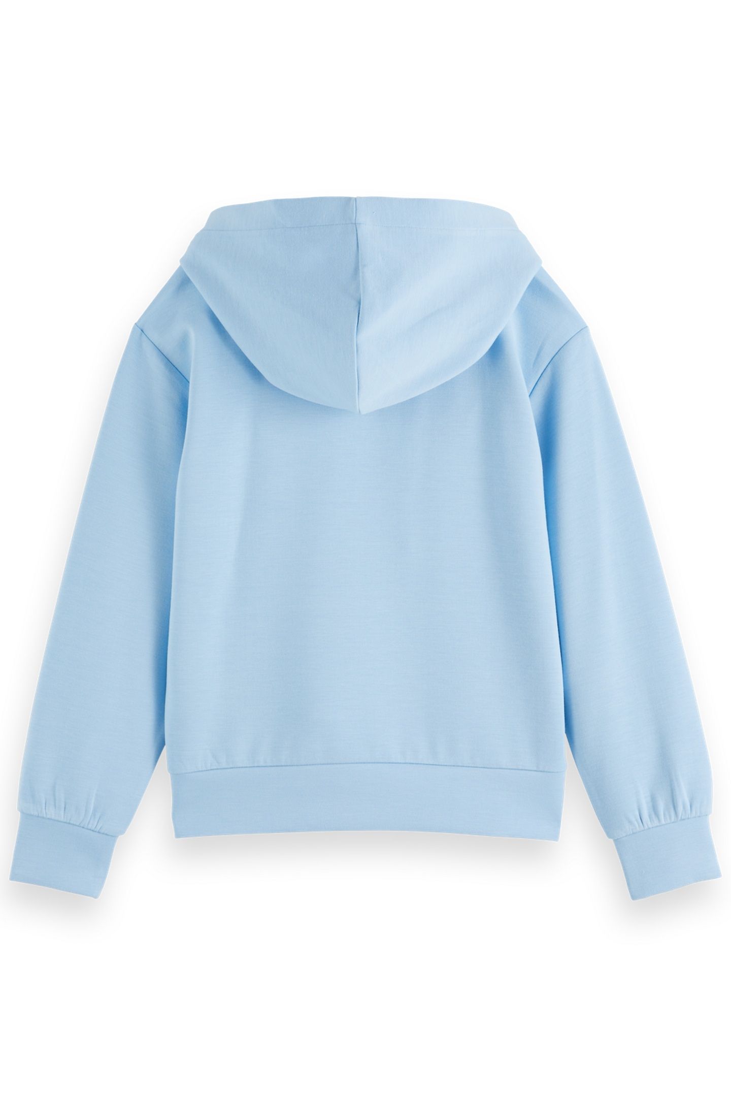 GIRL RELAXED-FIT MODAL HOODIE WITH FRONT ARTWORK SPRING BLUE 2