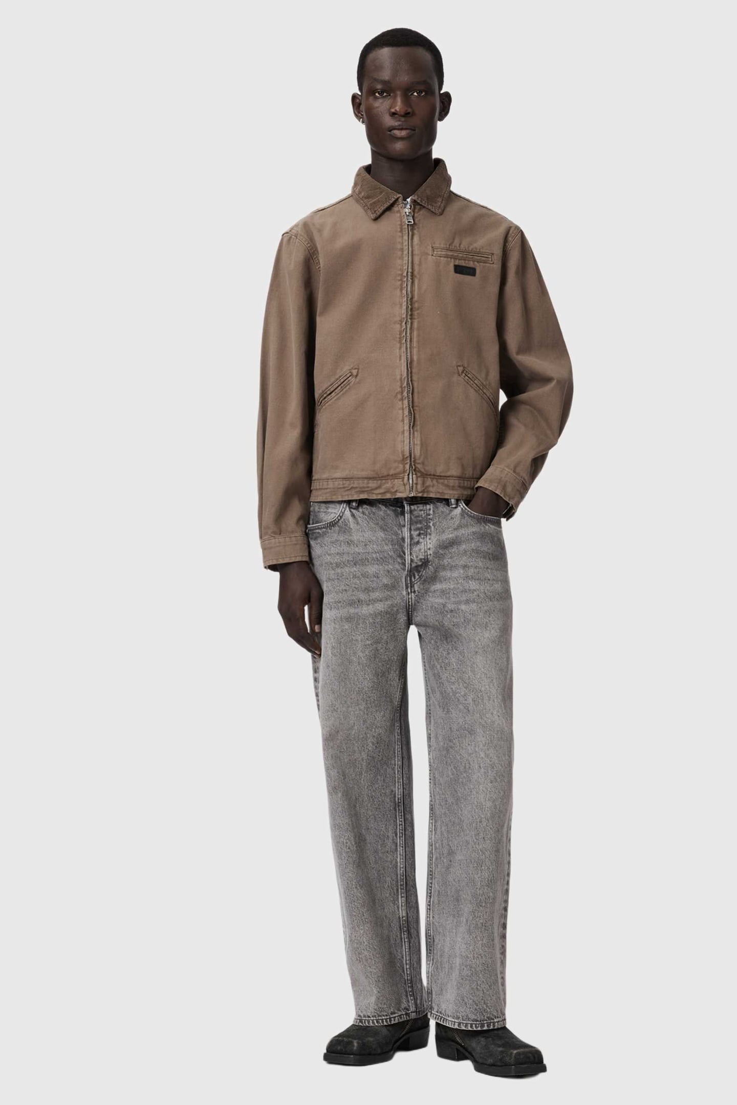 KOREY CANVAS JACKET MIRE BROWN 1