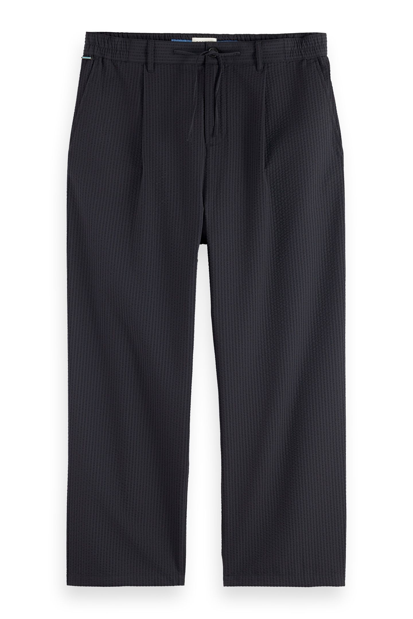 PLEATED RELAXED STRAIGHT COTTON-BLEND SEERSUCKER JOGGER WASH 4