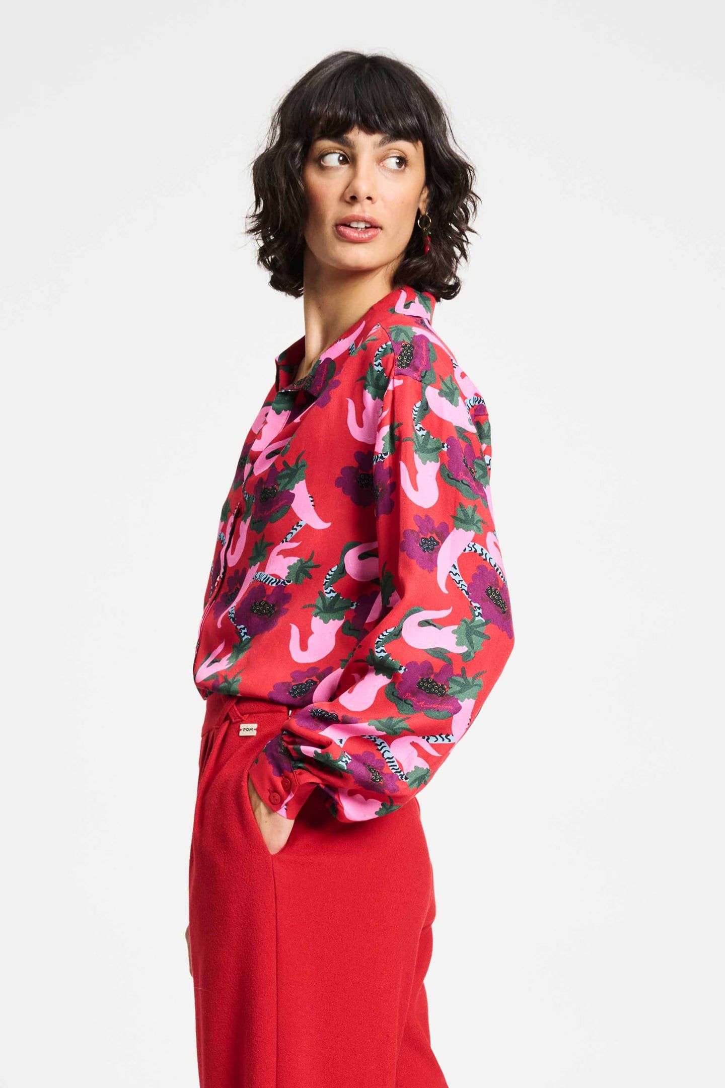 BLOUSE - VIOLET PICNIC DELIGHT RED 3