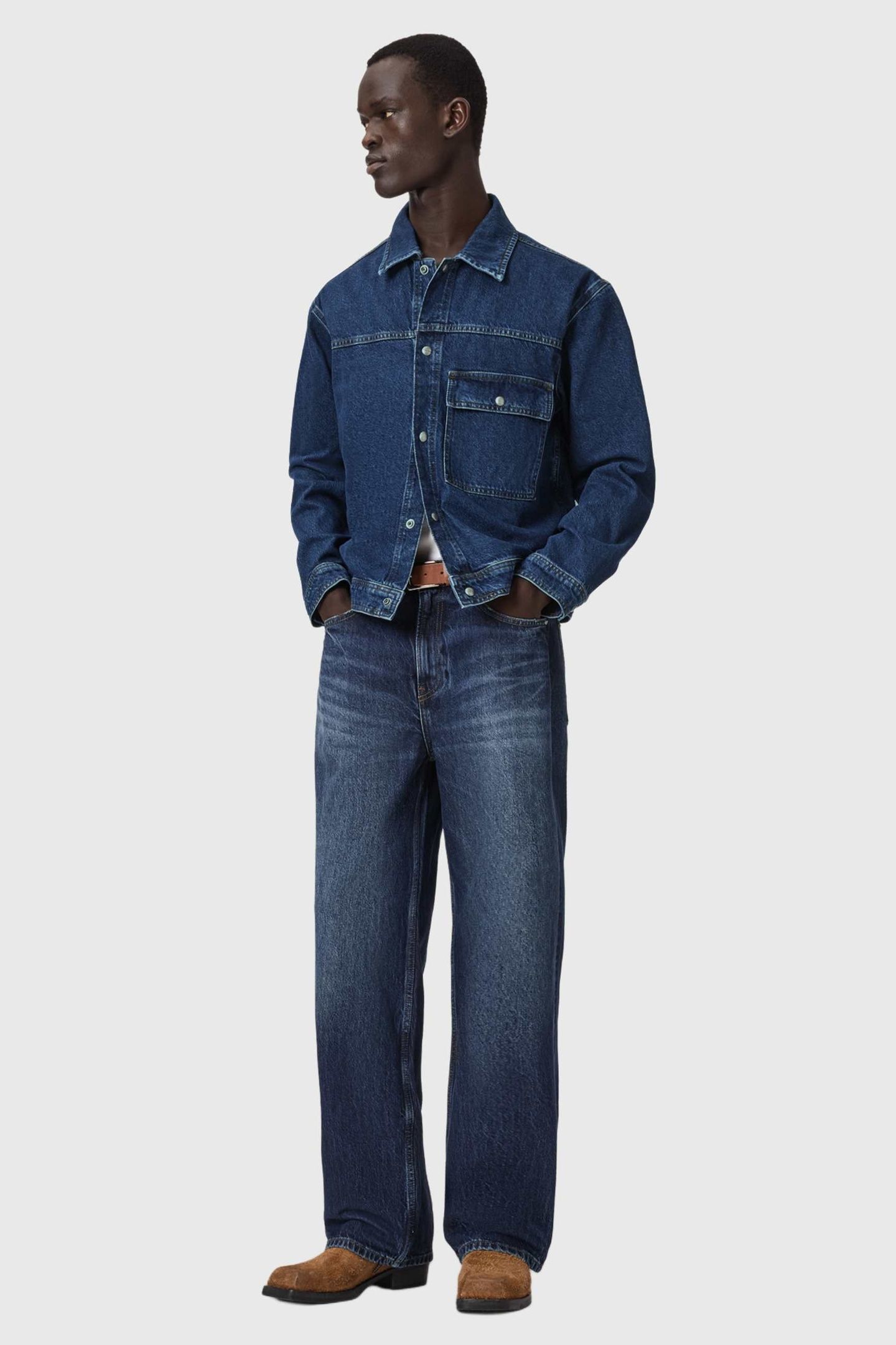 CAST DENIM JACKET DARK INDIGO 3