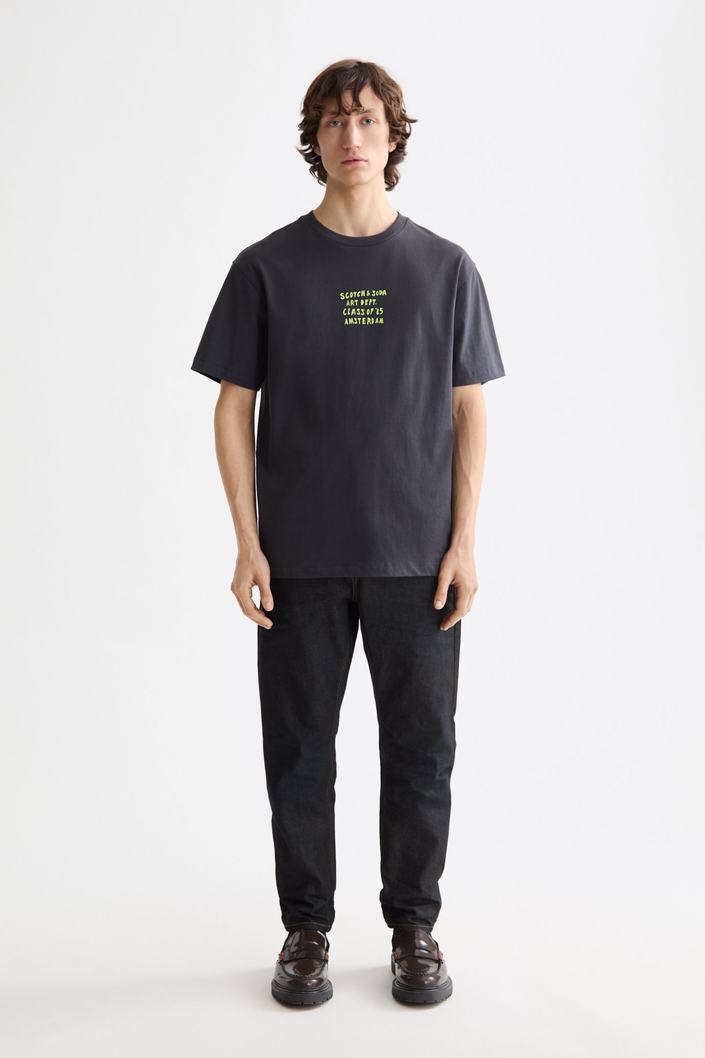 RELAXED-FIT ARTWORK T-SHIRT CHARCOAL ART 3