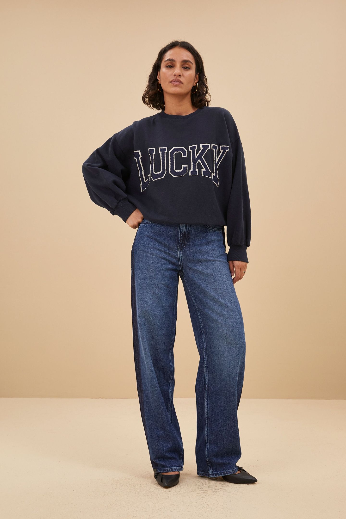 TWO TONE PANTS DENIM 1