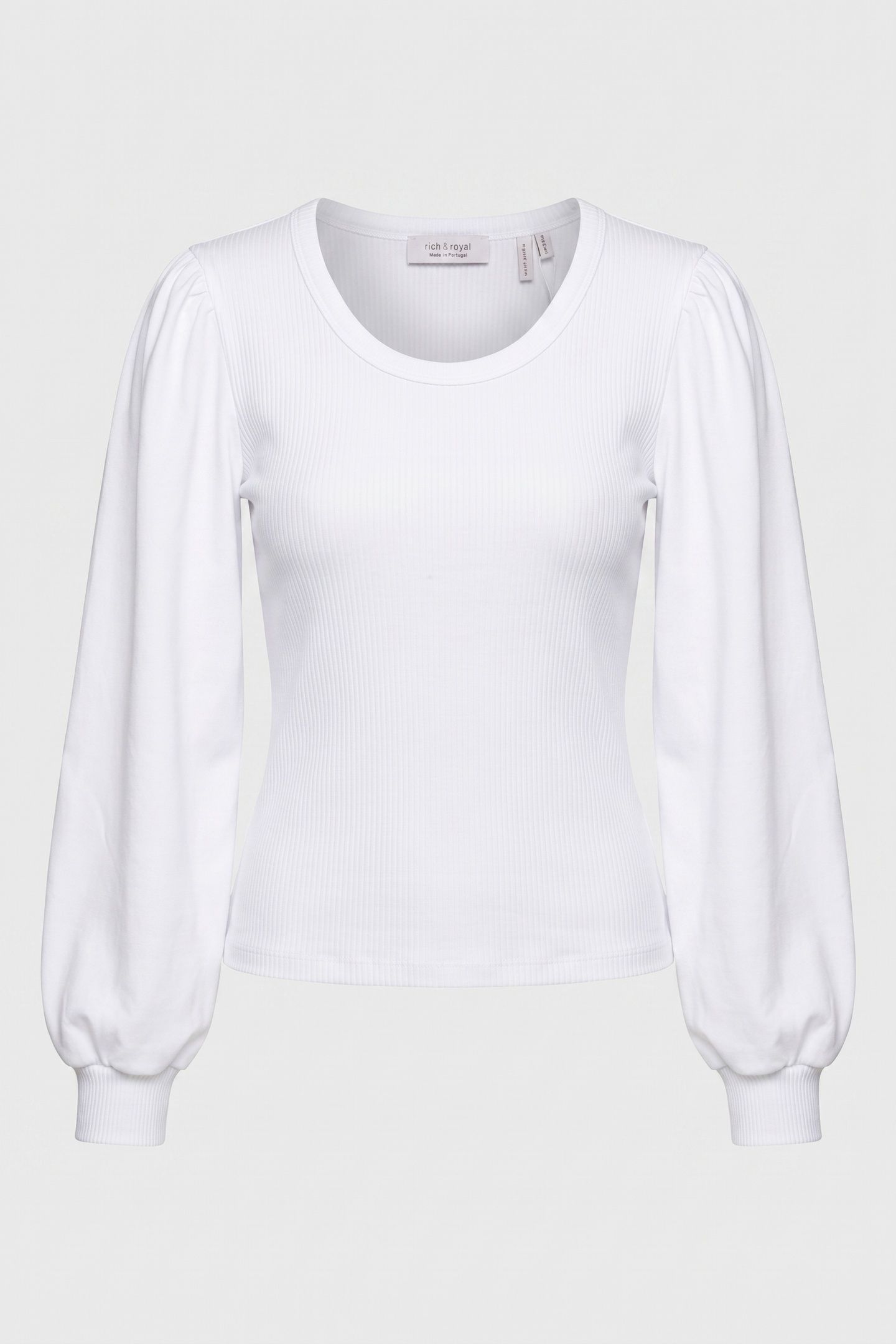 COTTON MAT MIX LONGSLEEVE ORGANIC WHITE 4