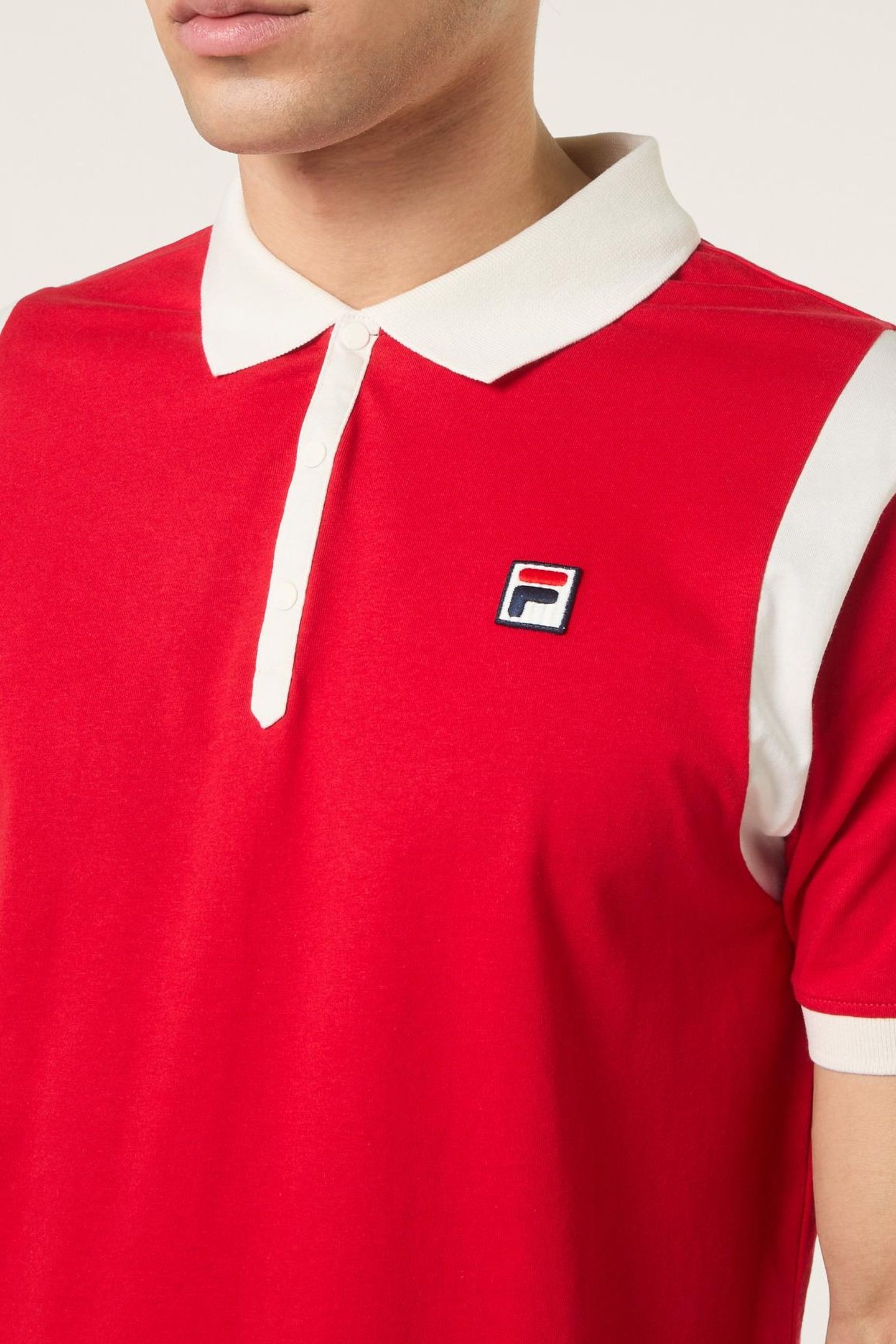CASOLI REGULAR BLOCKED POLO SHIRT TRUE RED-EGRET 6