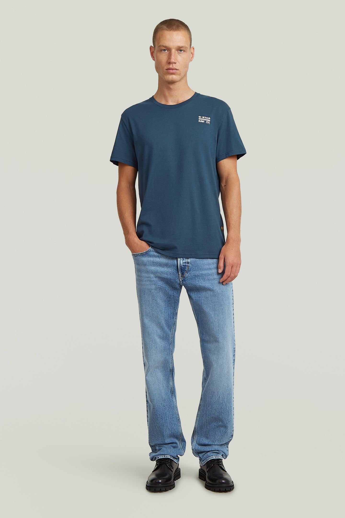 CHEST LOGO R T MEDIUM BLUE 3