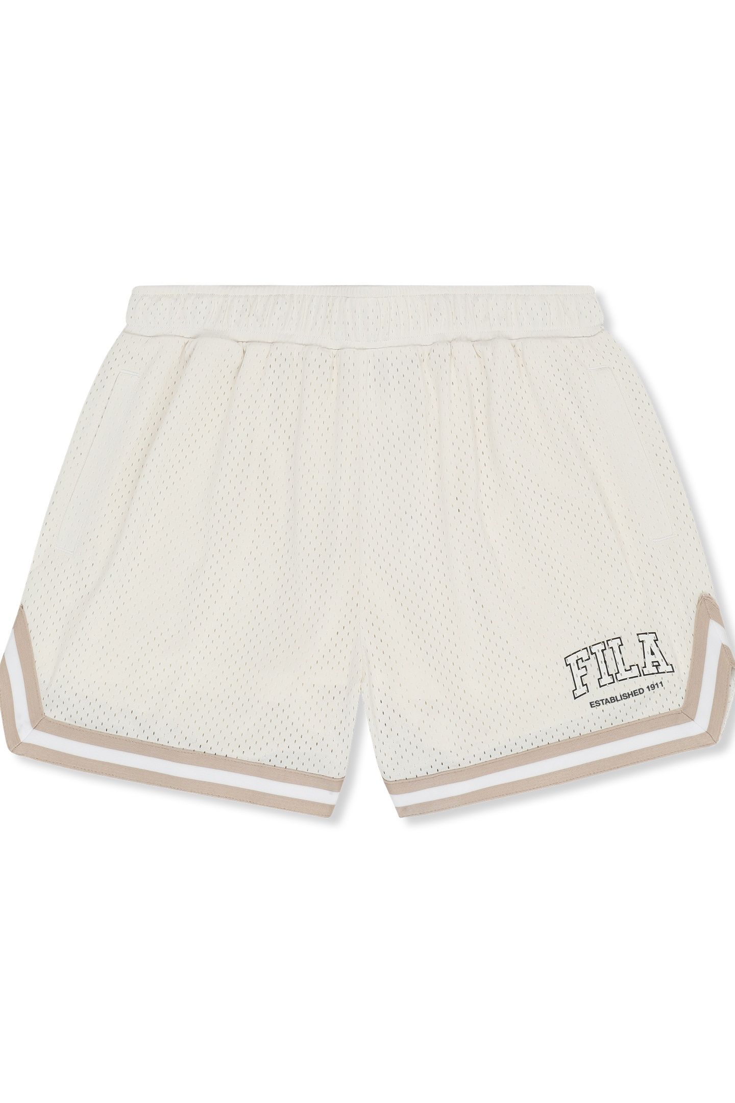 VILLANOVA RELAXED MESH SHORTS EGRET 5