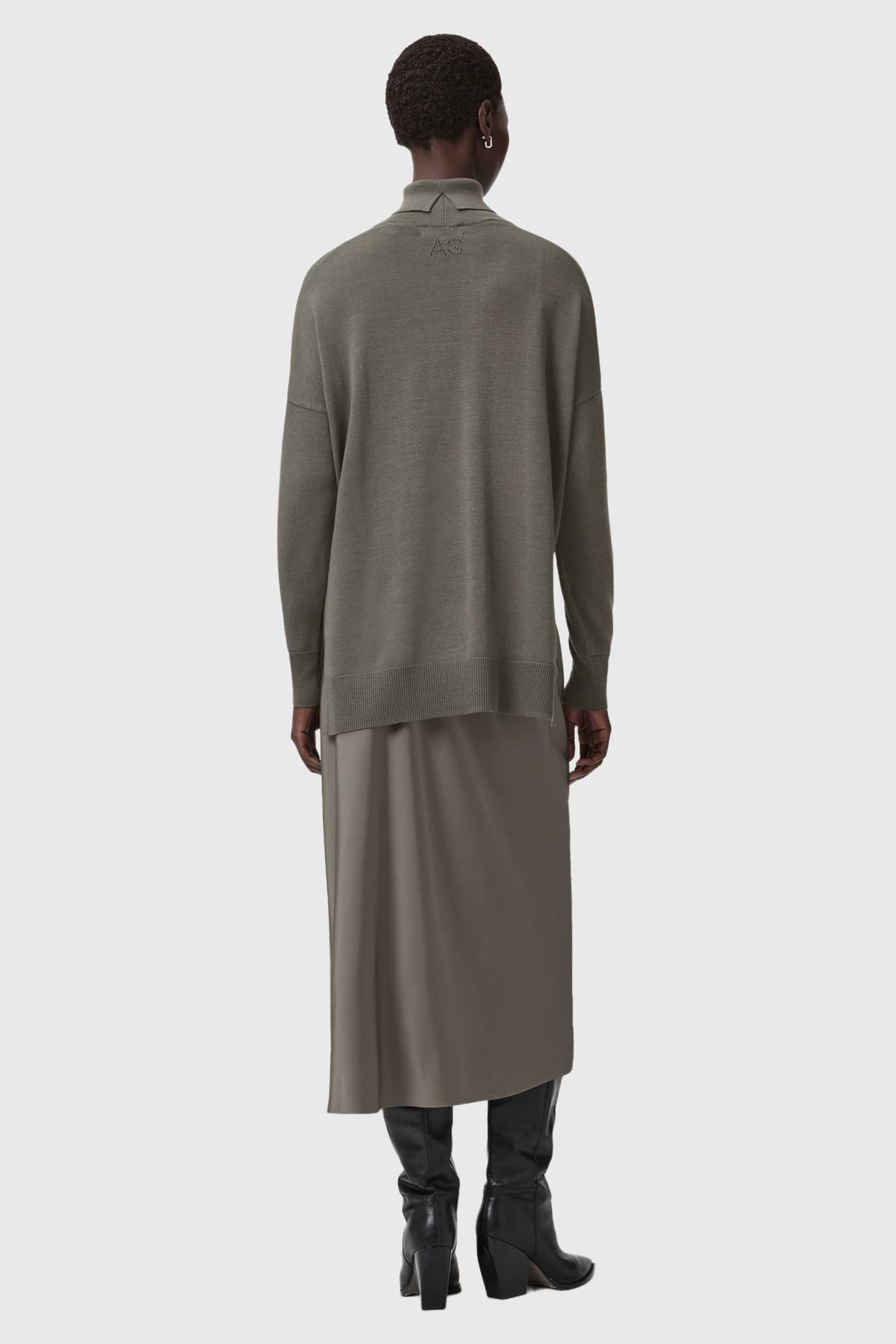 JUNO DRESS LIGHT KHAKI 5