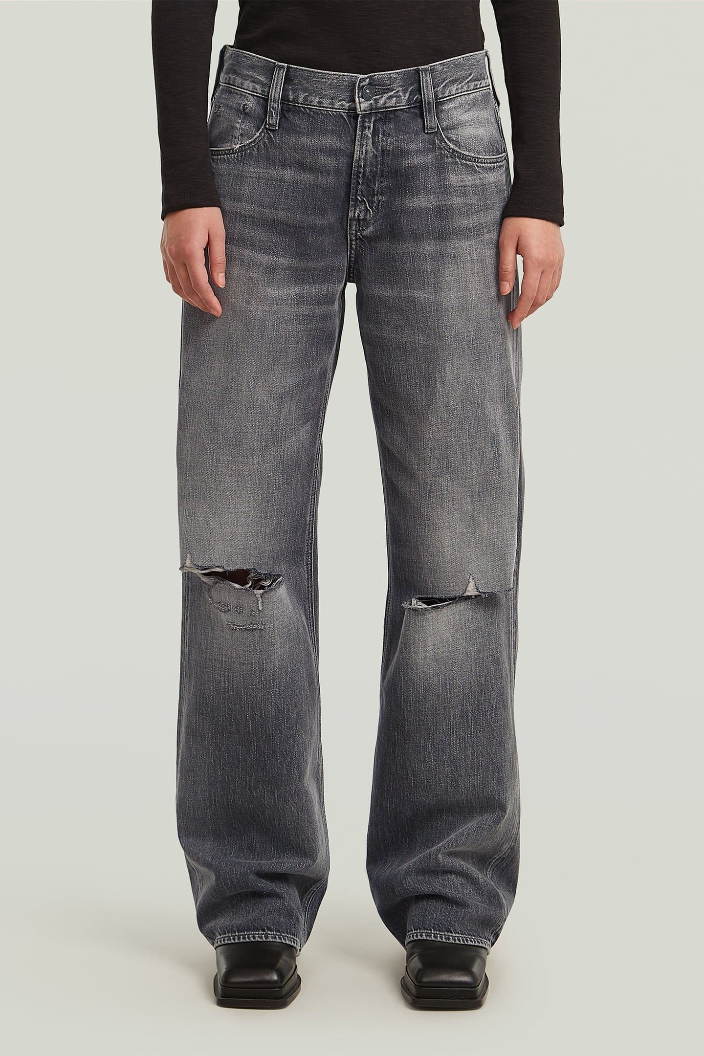 JUDEE LOOSE JEANS GREY 1