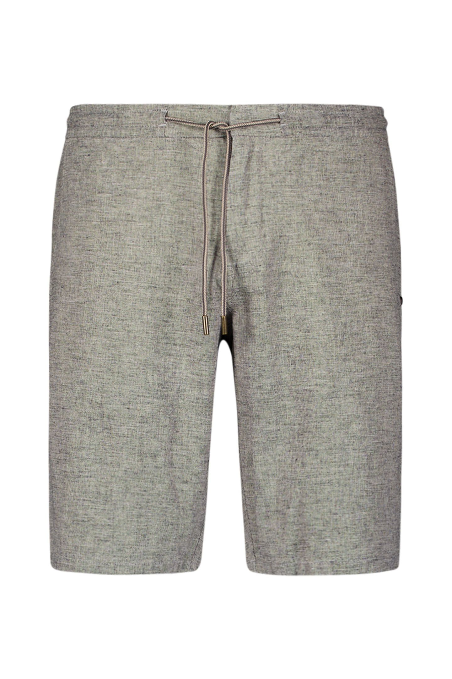 SHORT WITH LINEN MELANGE DEEP BLUE 4