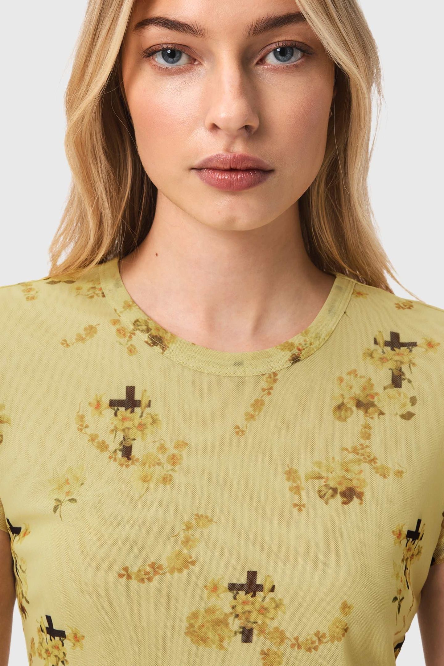 ELLIE MESH TEE EMPOLI YELLOW 7