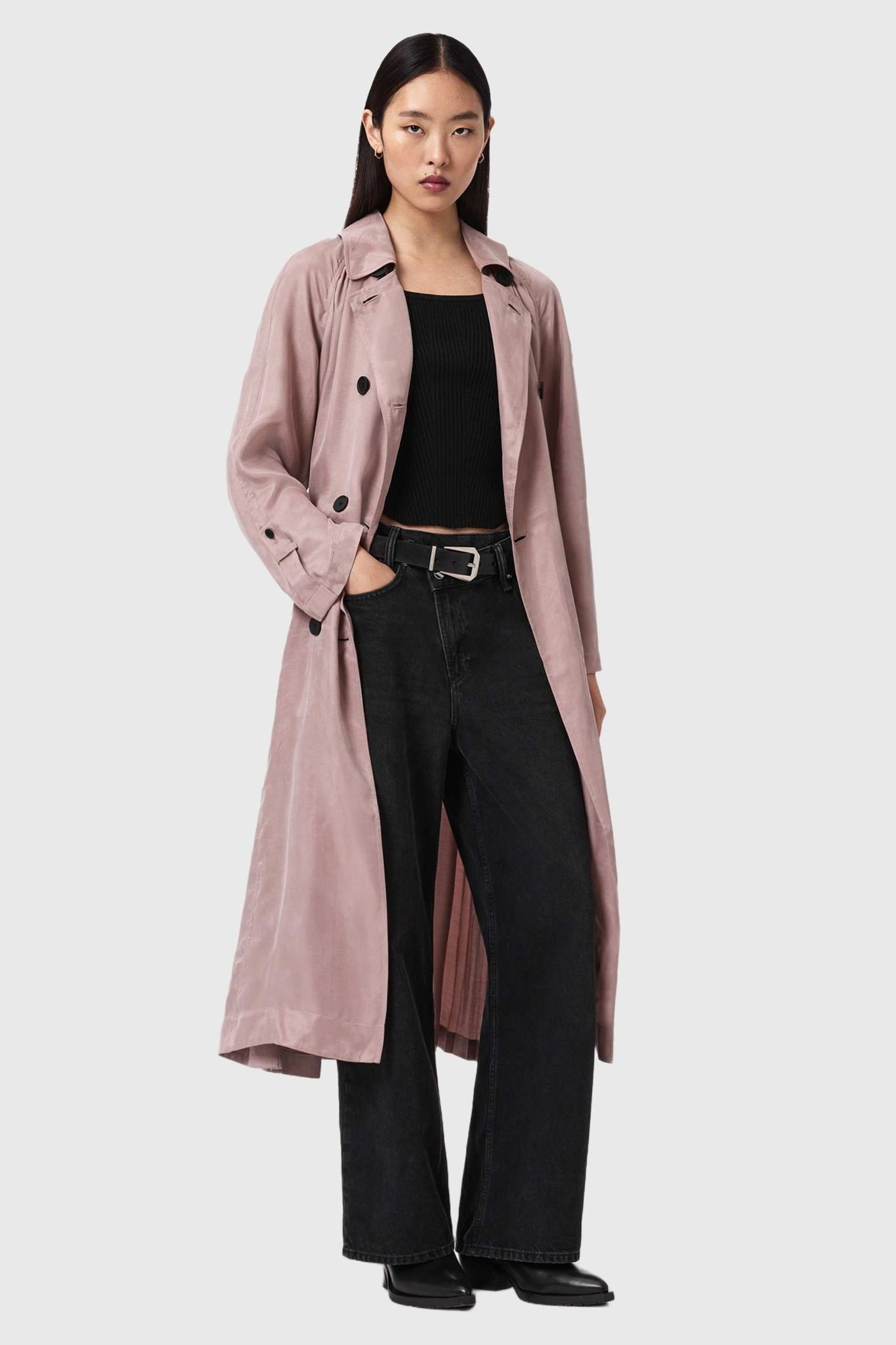 LIZIE TRENCH SHADOW PINK 2