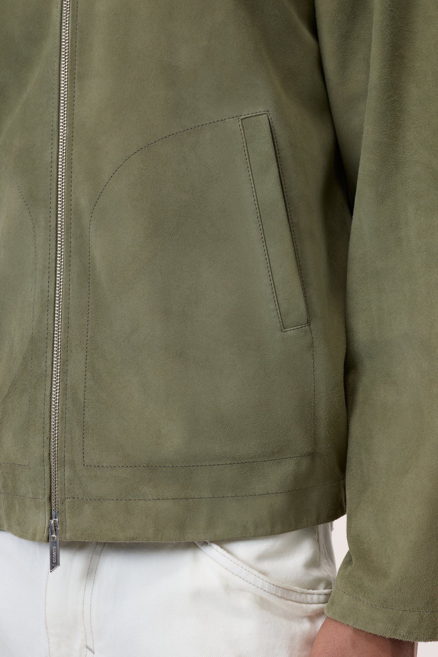 LEATHER BLOUSON CHINO GREEN 6