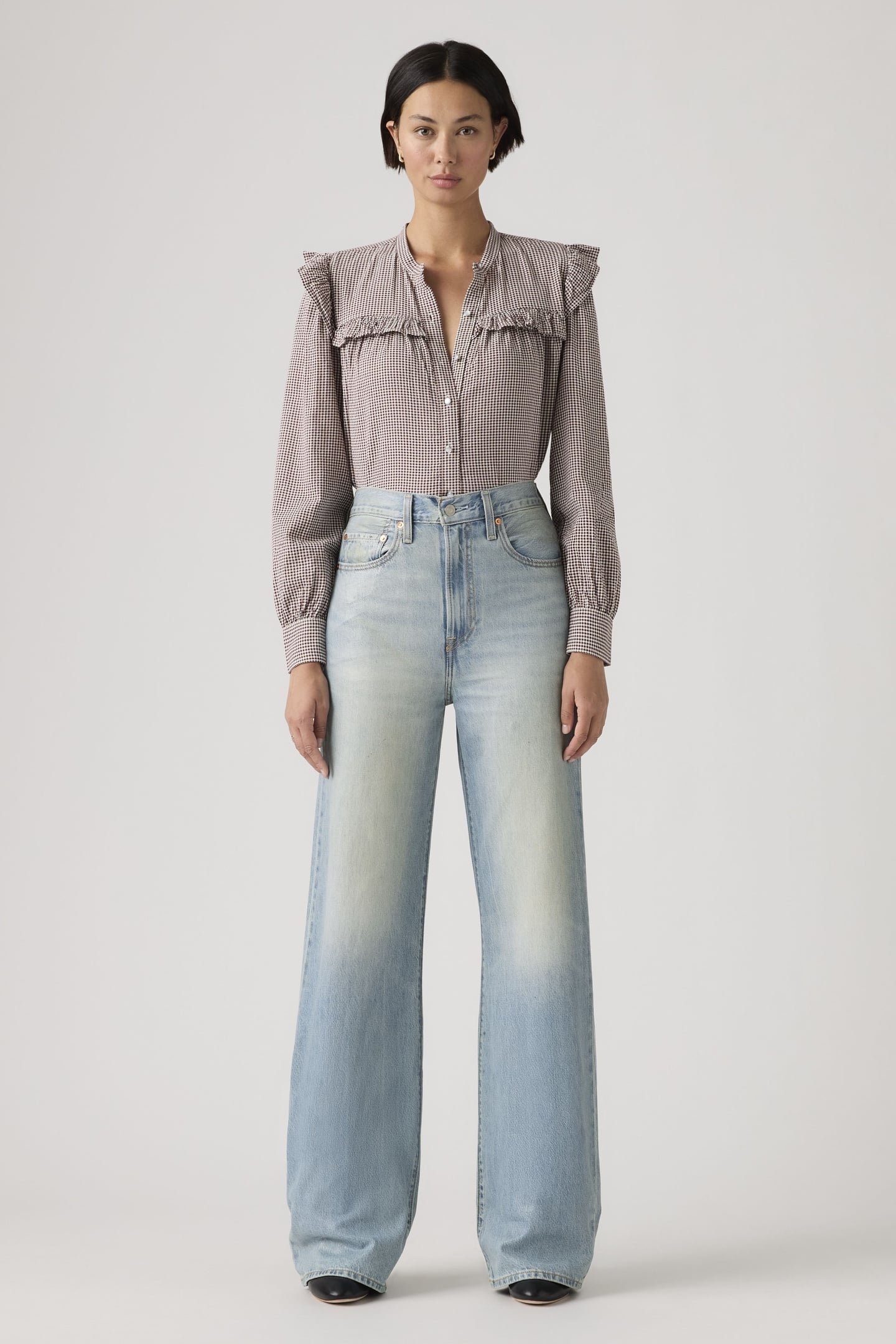 RIBCAGE WIDE LEG LIGHTWEIGHT JEANS 1