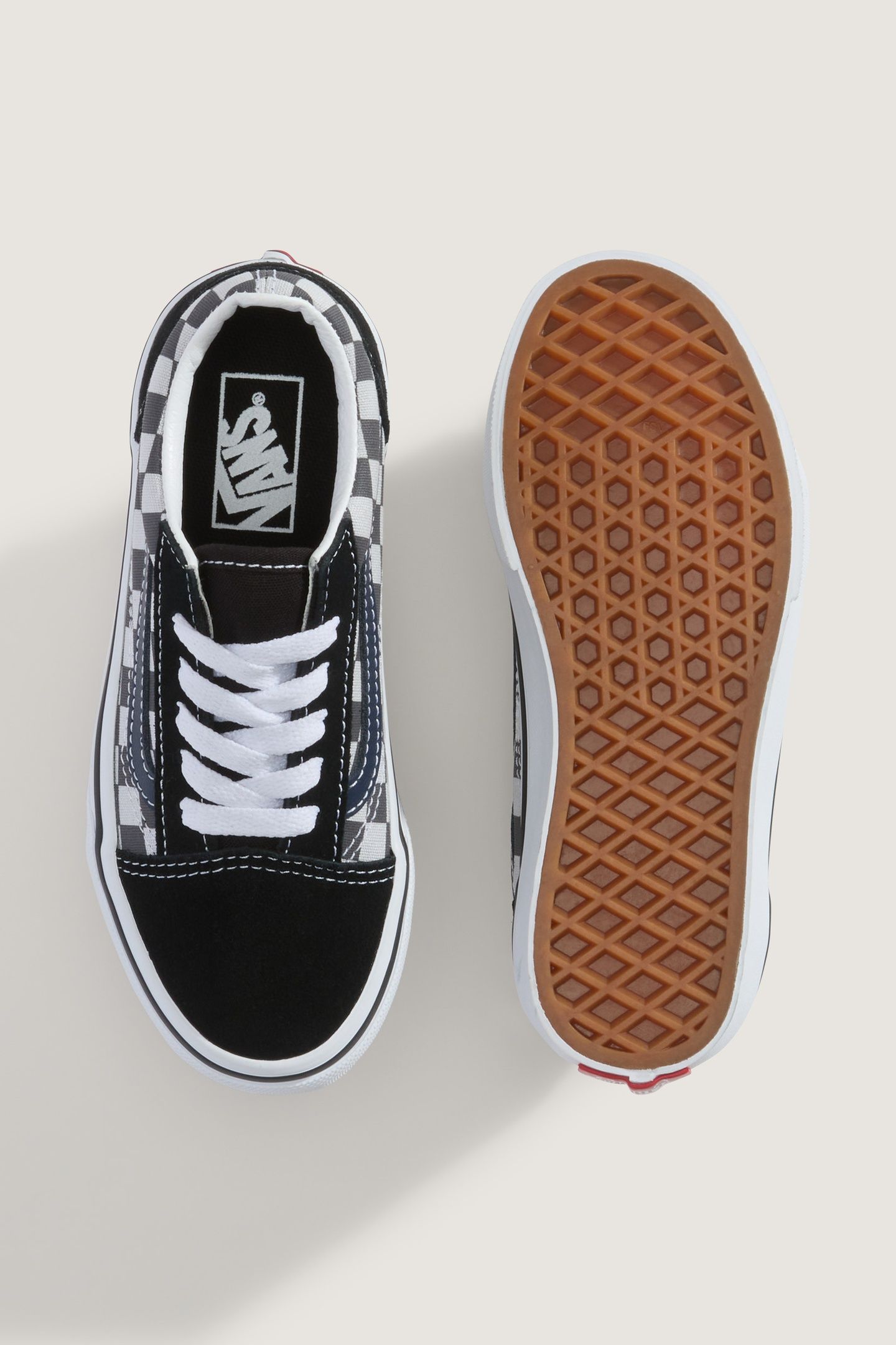 YOUTH UNISEX OLD SKOOL TONAL CHECK BLUE 5