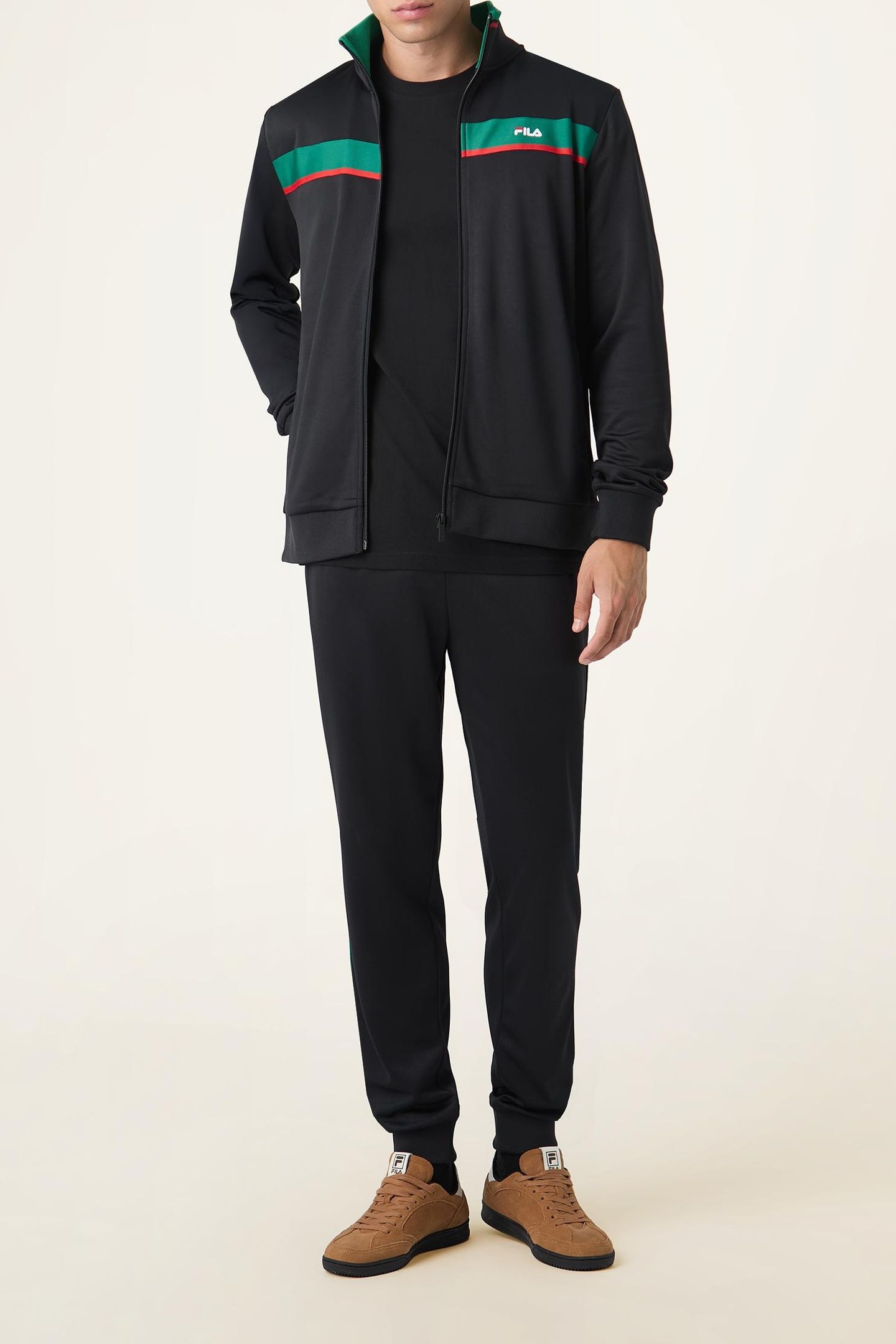 SAGANO REGULAR TRACK PANTS BLACK 2