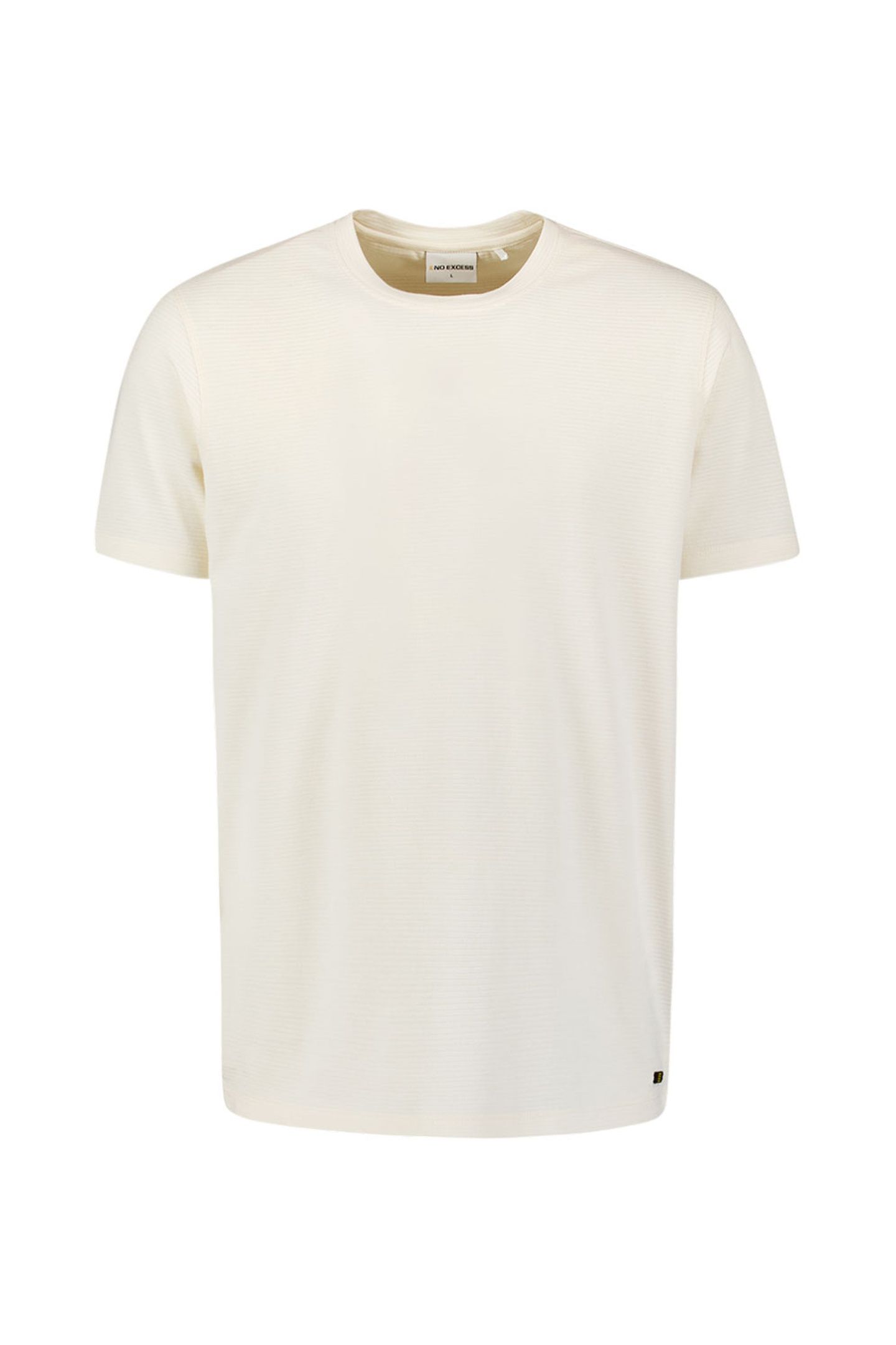 T-SHIRT CREWNECK SOLID RELIEF KNIT OFFWHITE 4