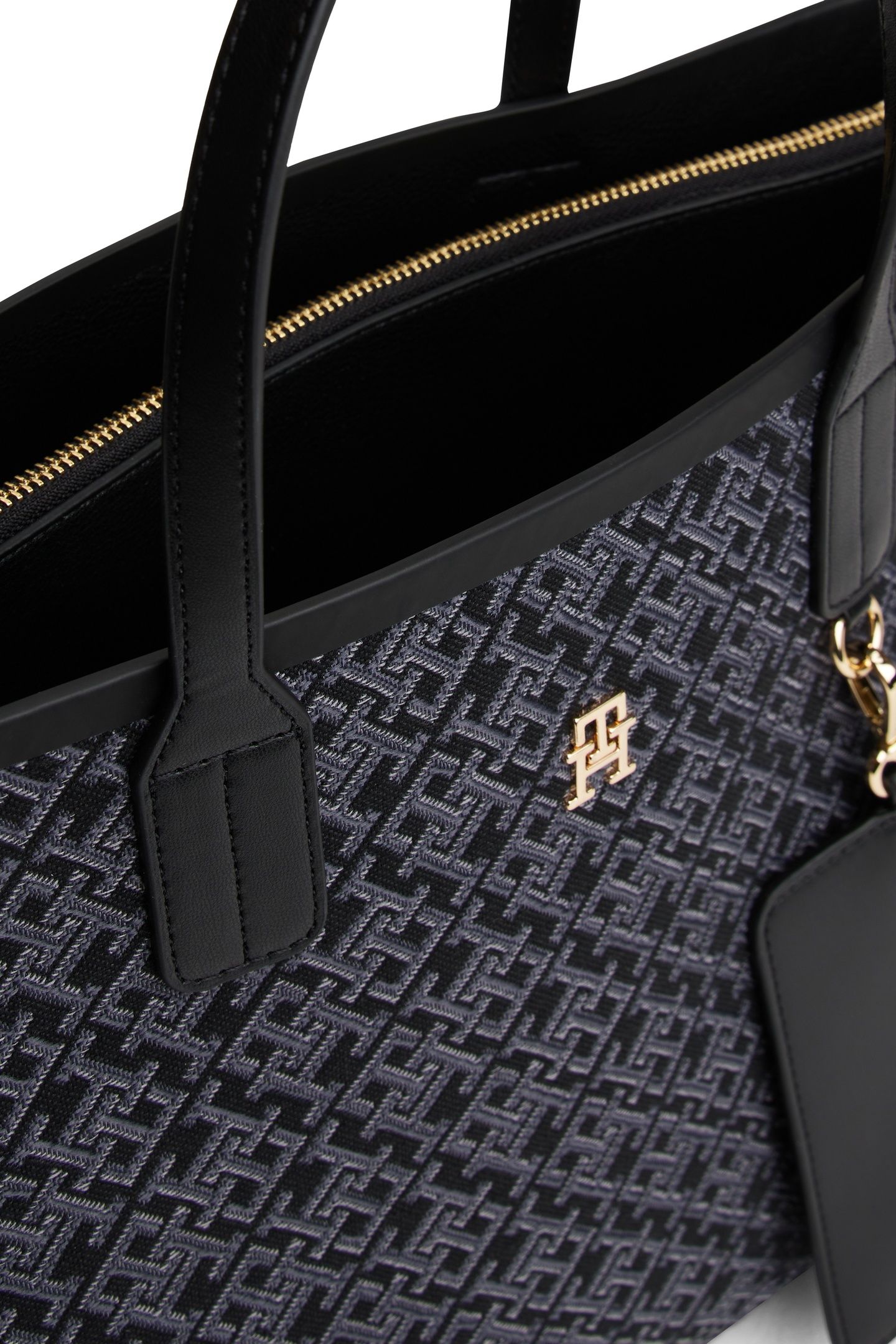 ICON SATCHEL JACQUARD BLACK 5