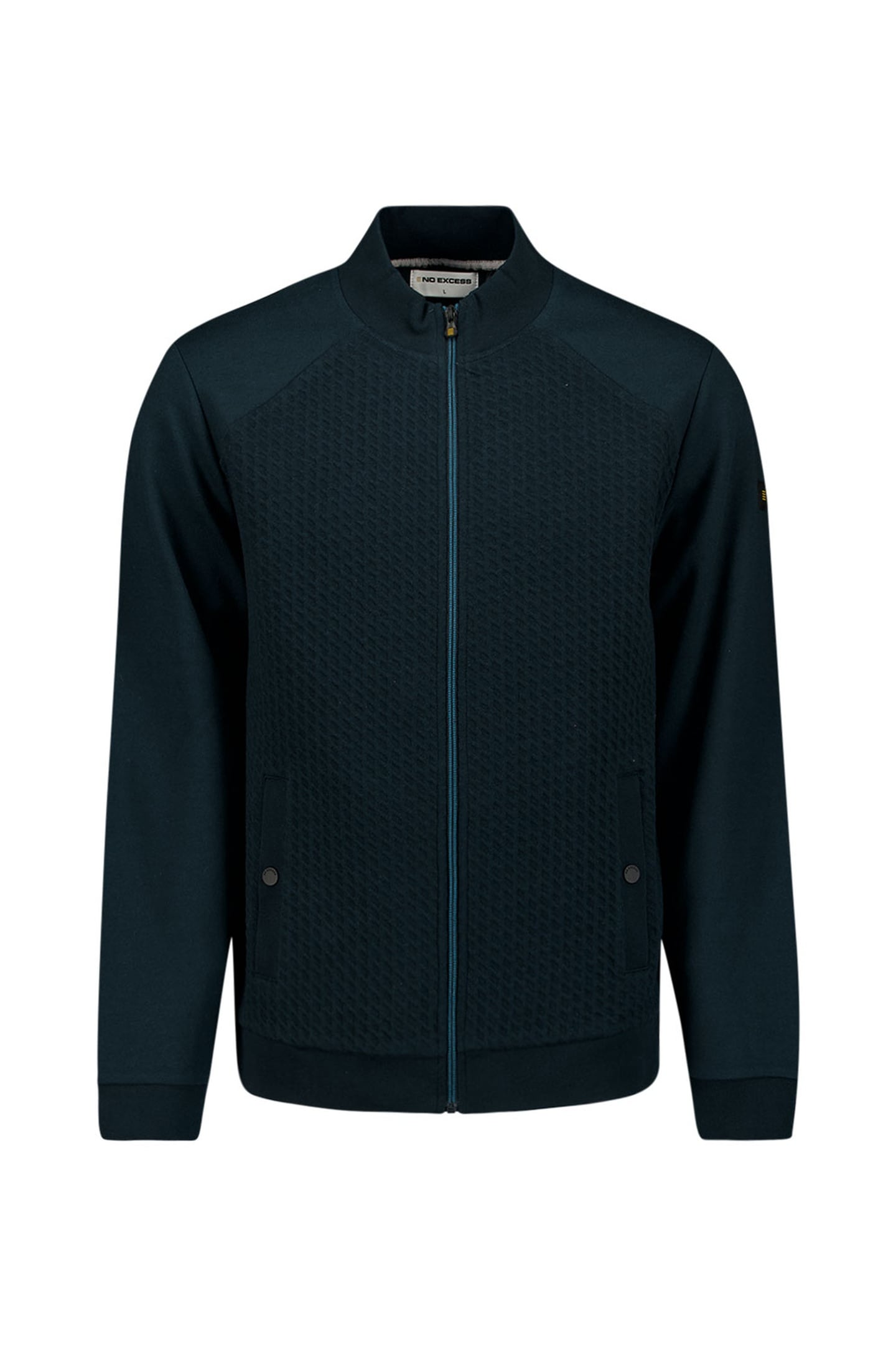 SWEATER FULL ZIPPER JACQUARD MIX NIGHT 5