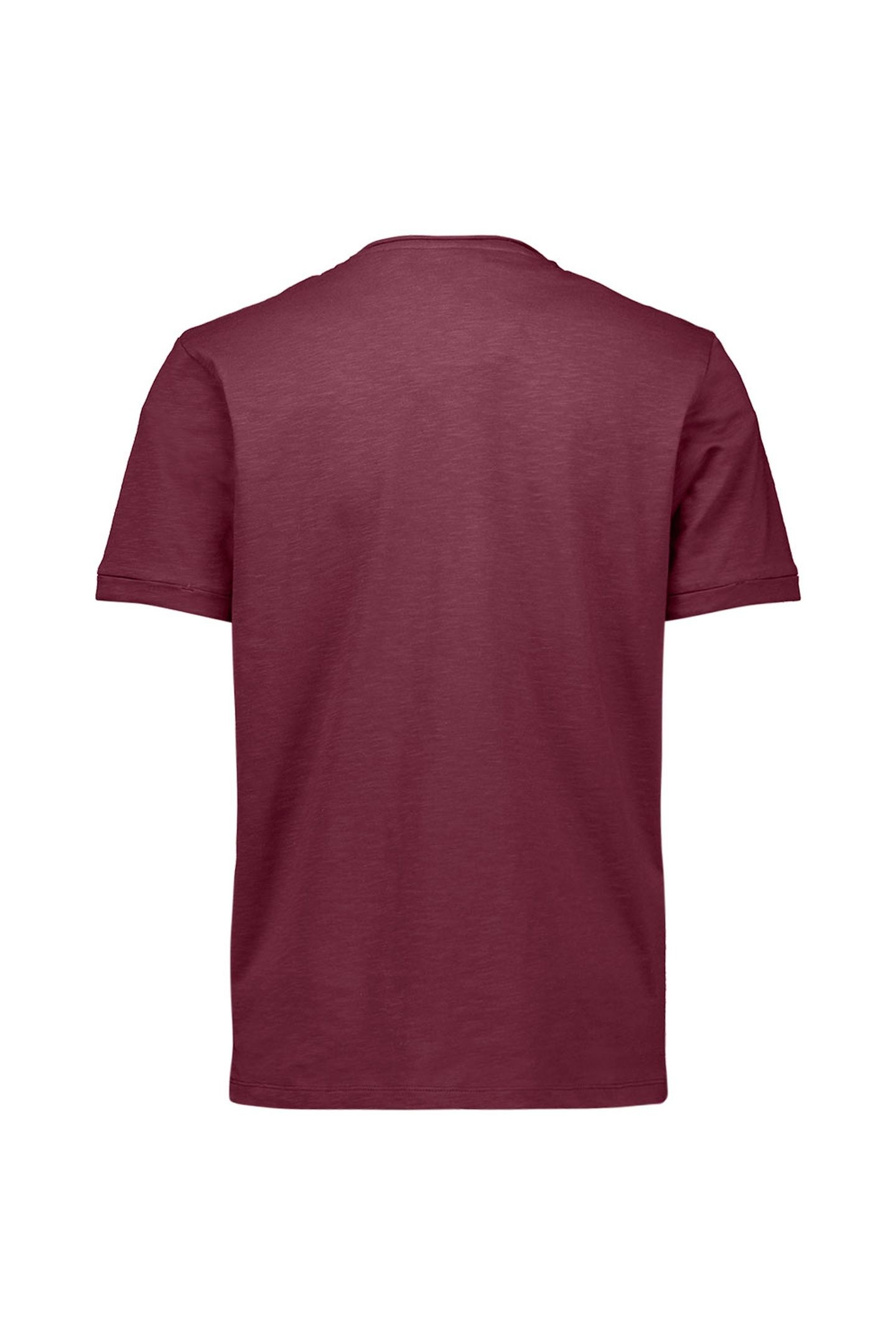 T-SHIRT CREWNECK SLUB DARK WINE 2