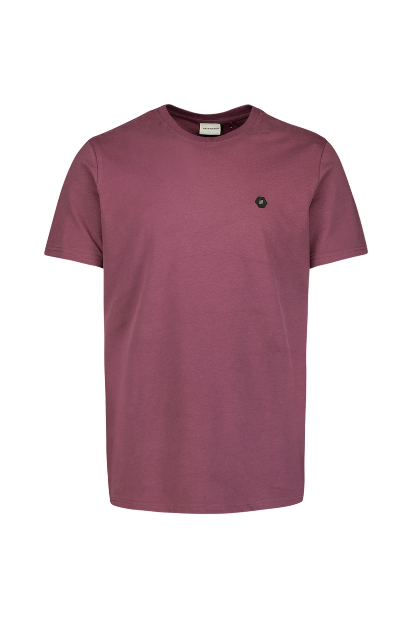 T-SHIRT CREWNECK PEACHED DARK WINE 5