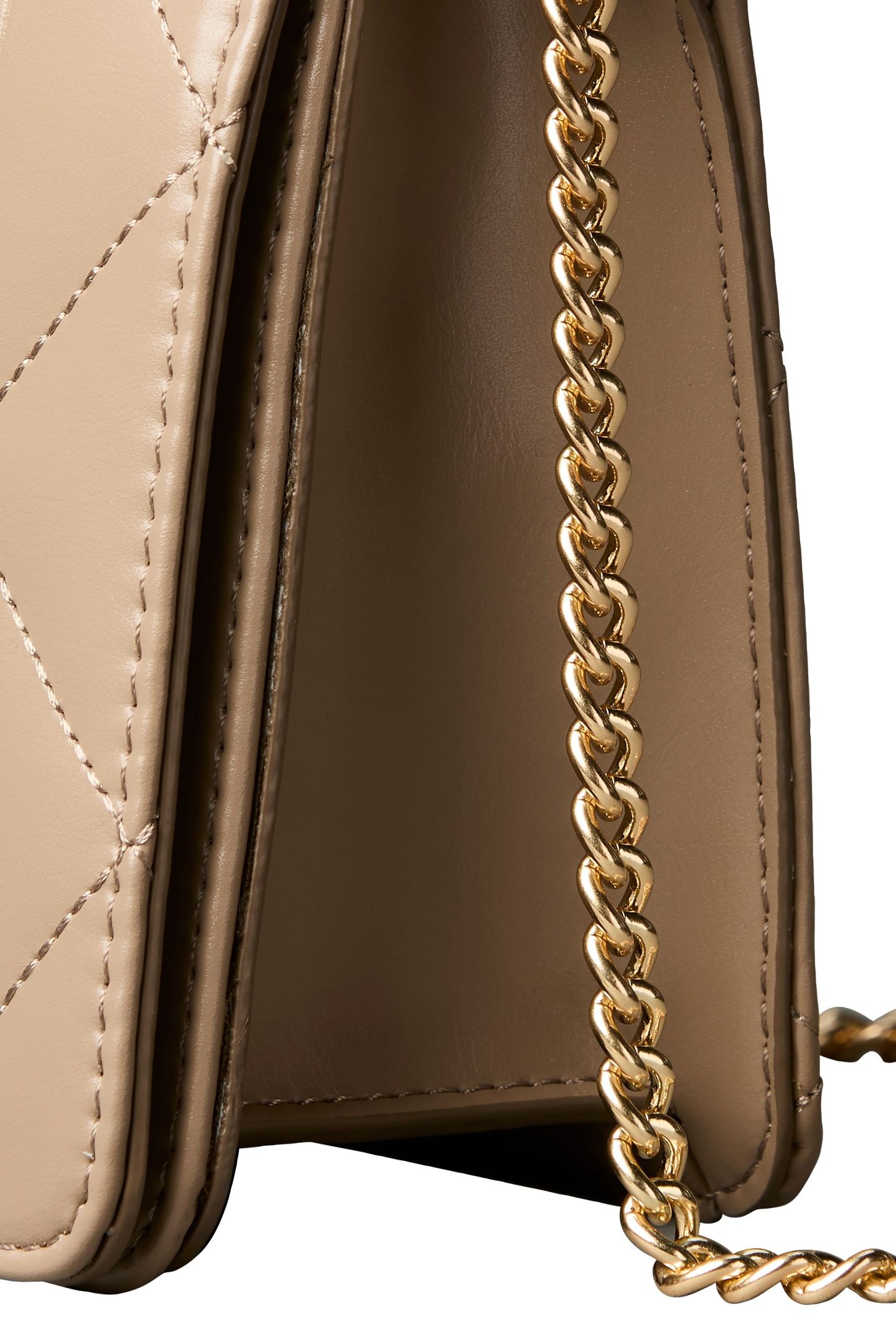 QUILTED MINI CHAIN BAG DESERT TAUPE 4