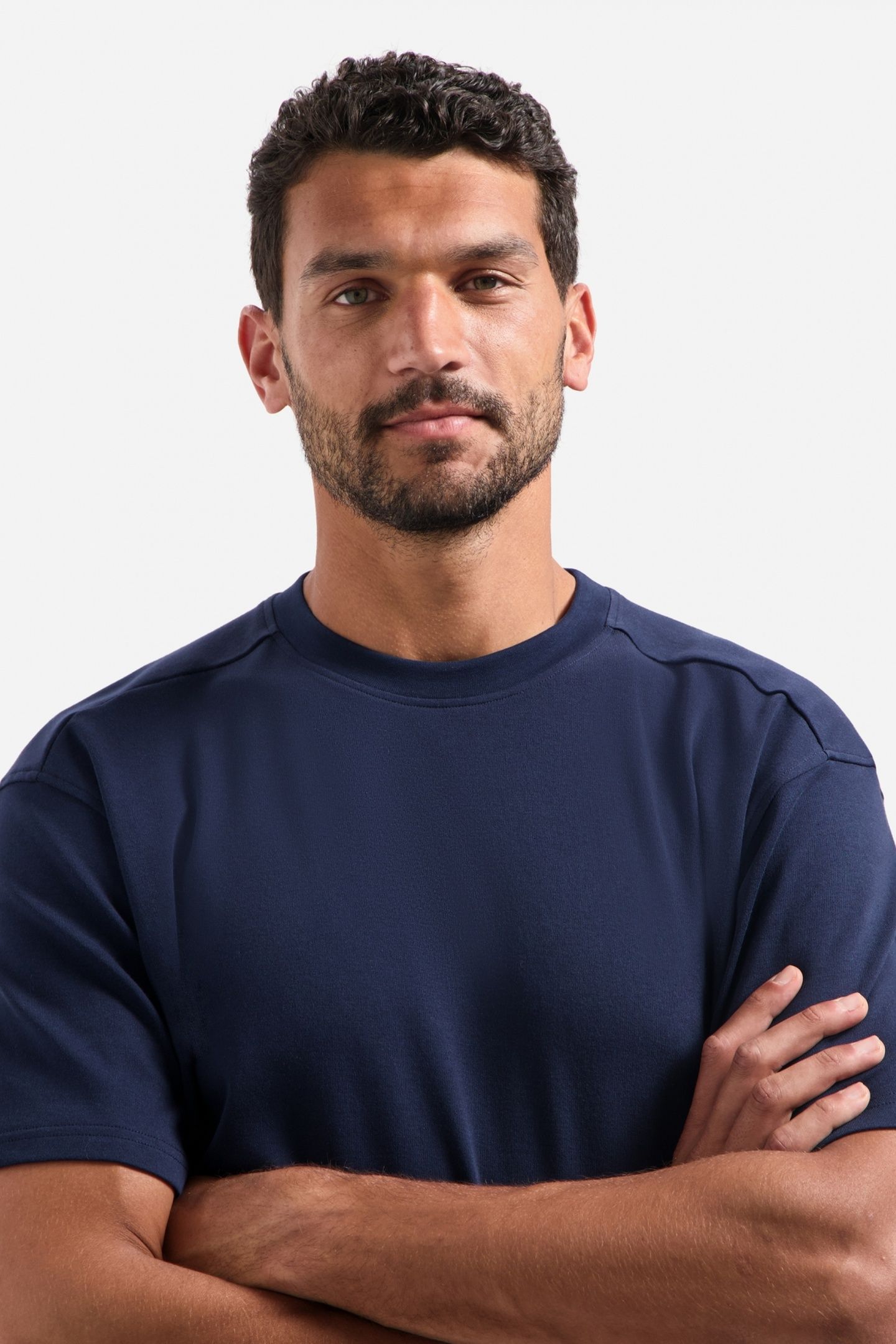 T-SHIRT CREWNECK SOLID HEAVY INTERLOCK NIGHT 7