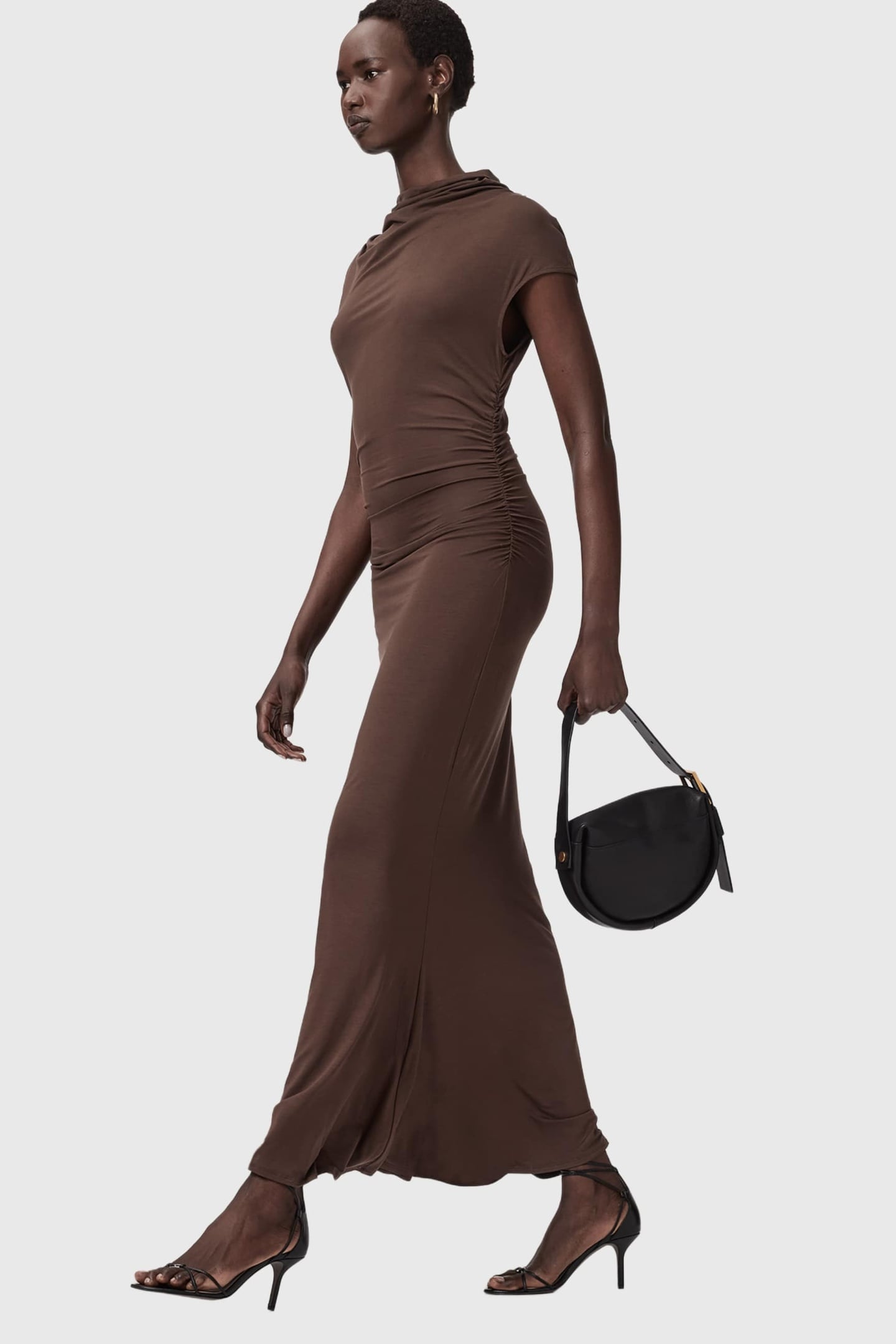 SELENA DRESS BITTER BROWN 5