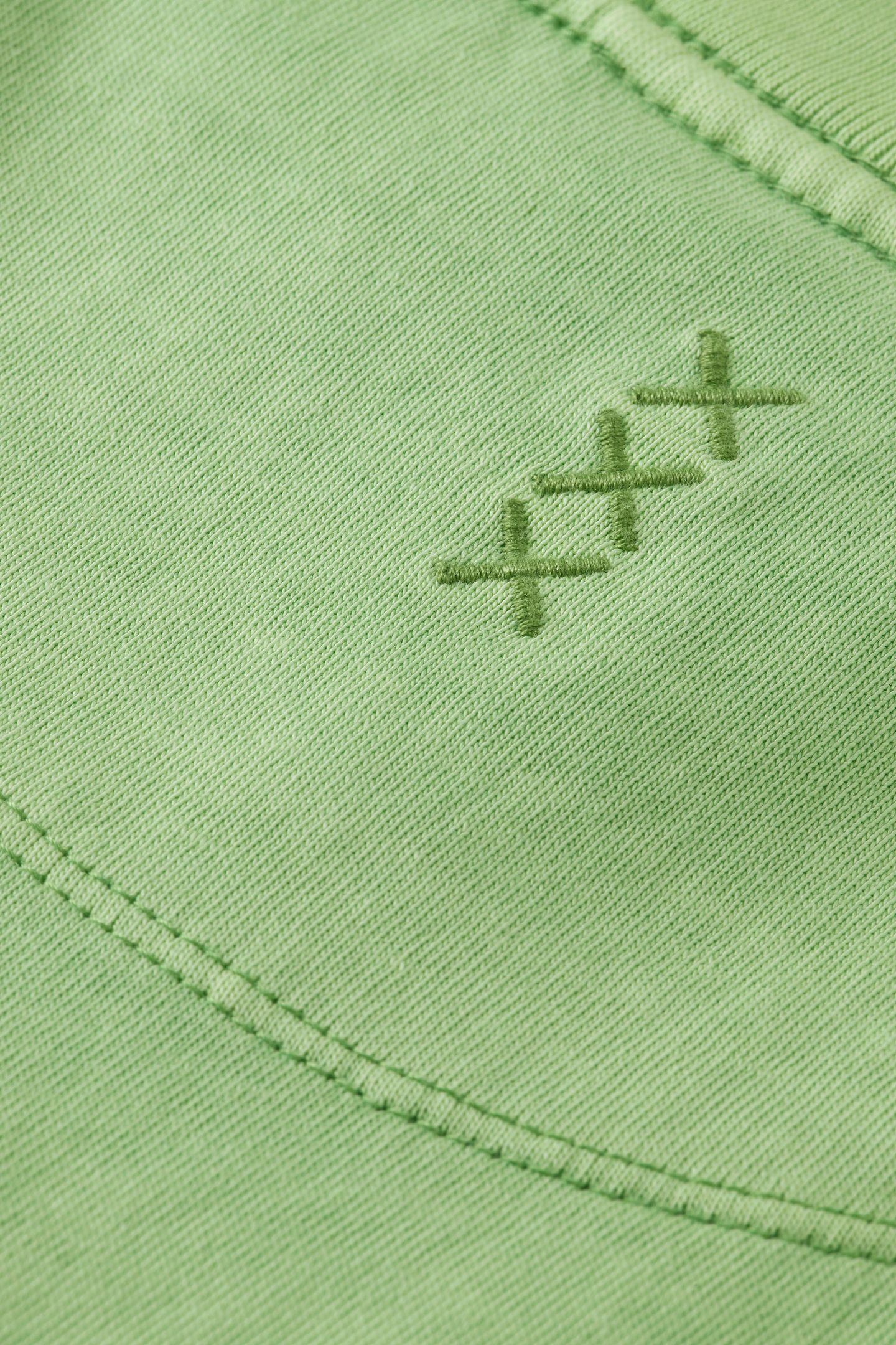 RELAXED-FIT 3 CROSSES GARMENT-DYED T-SHIRT PISTACHIO 6