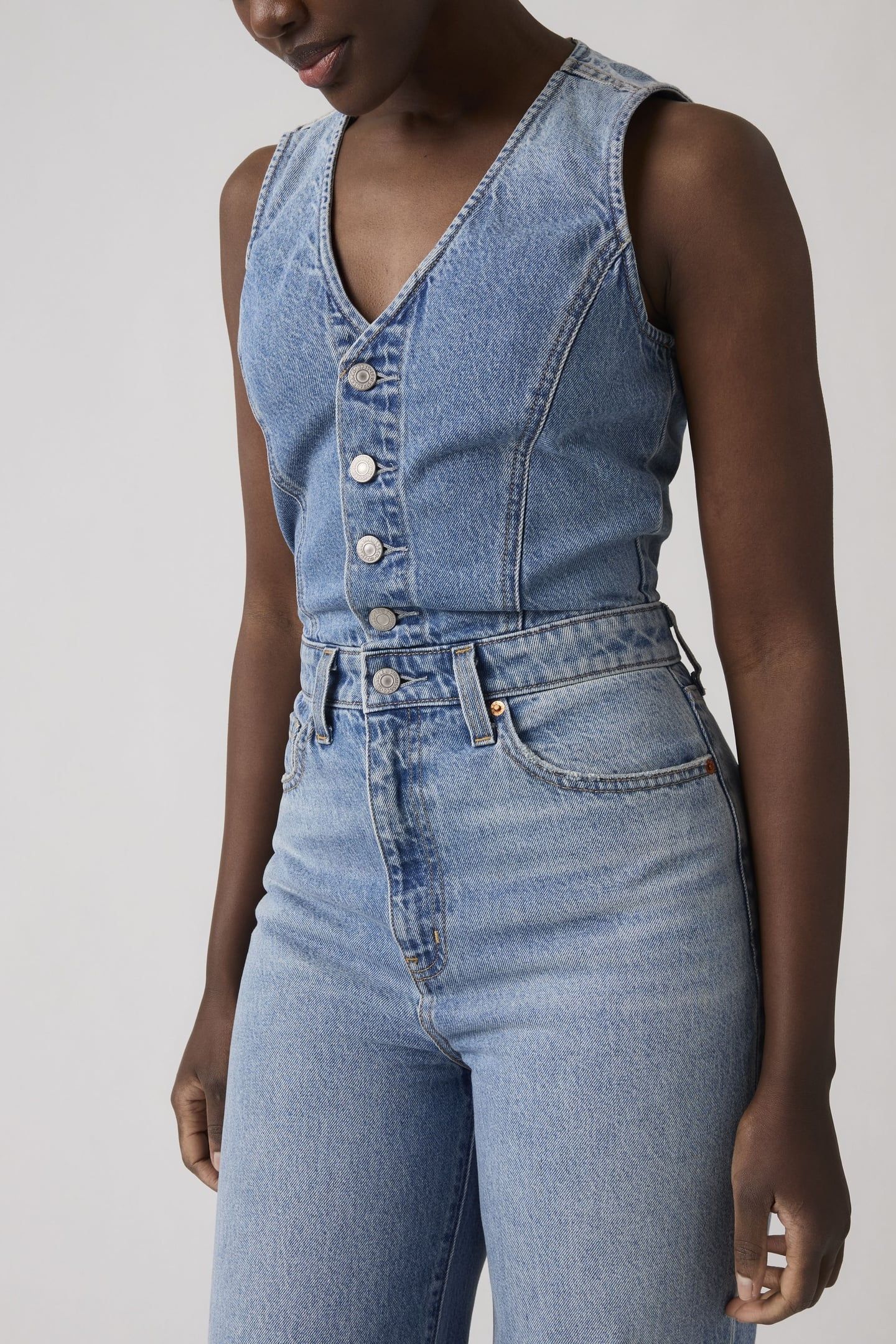 DENIM WIDE LEG LIGHTWEIGHT JUMPSUIT 3