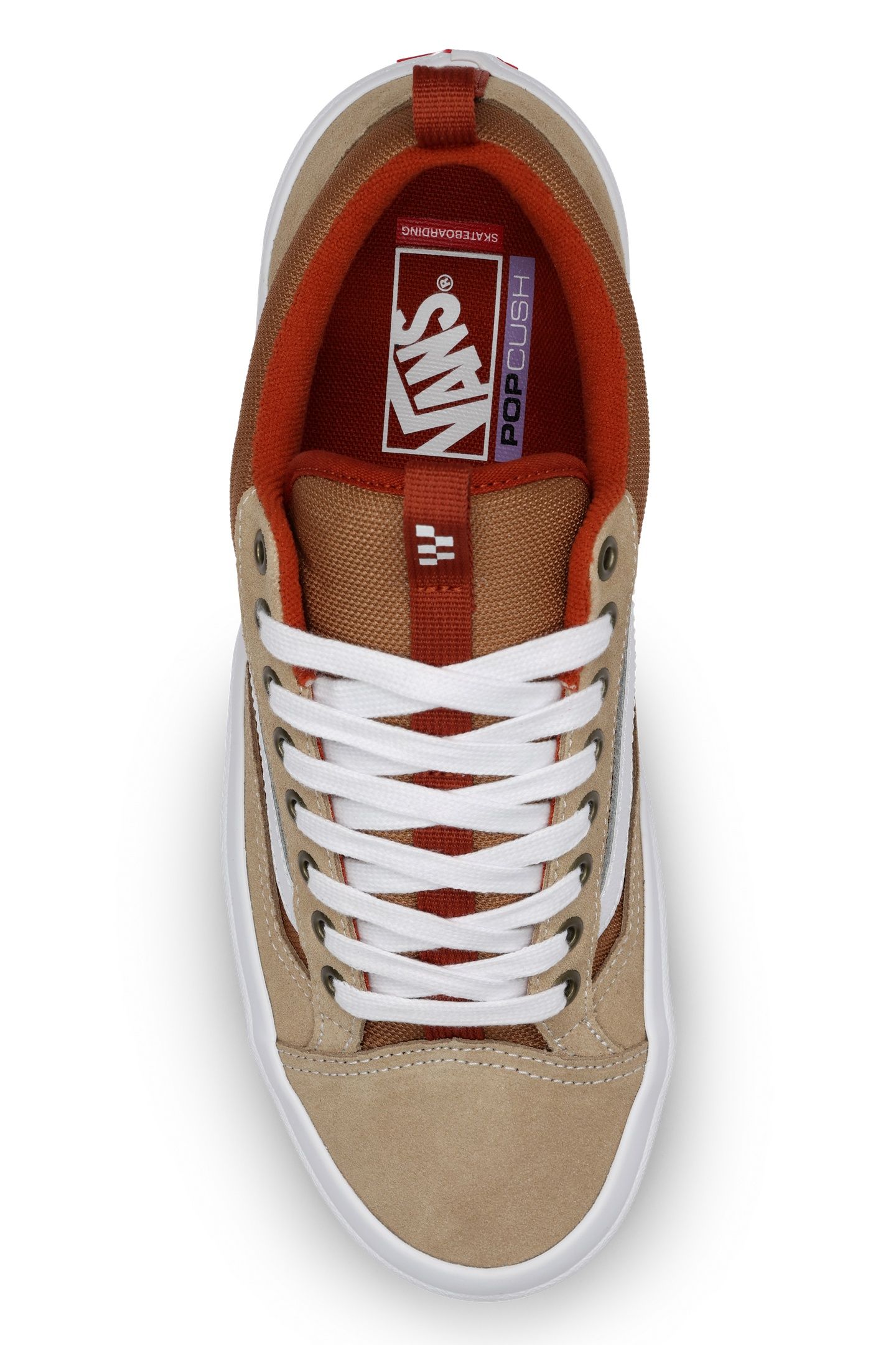 UNISEX SKATE OLD SKOOL 36 + KHAKI/BURNT ORANGE 10