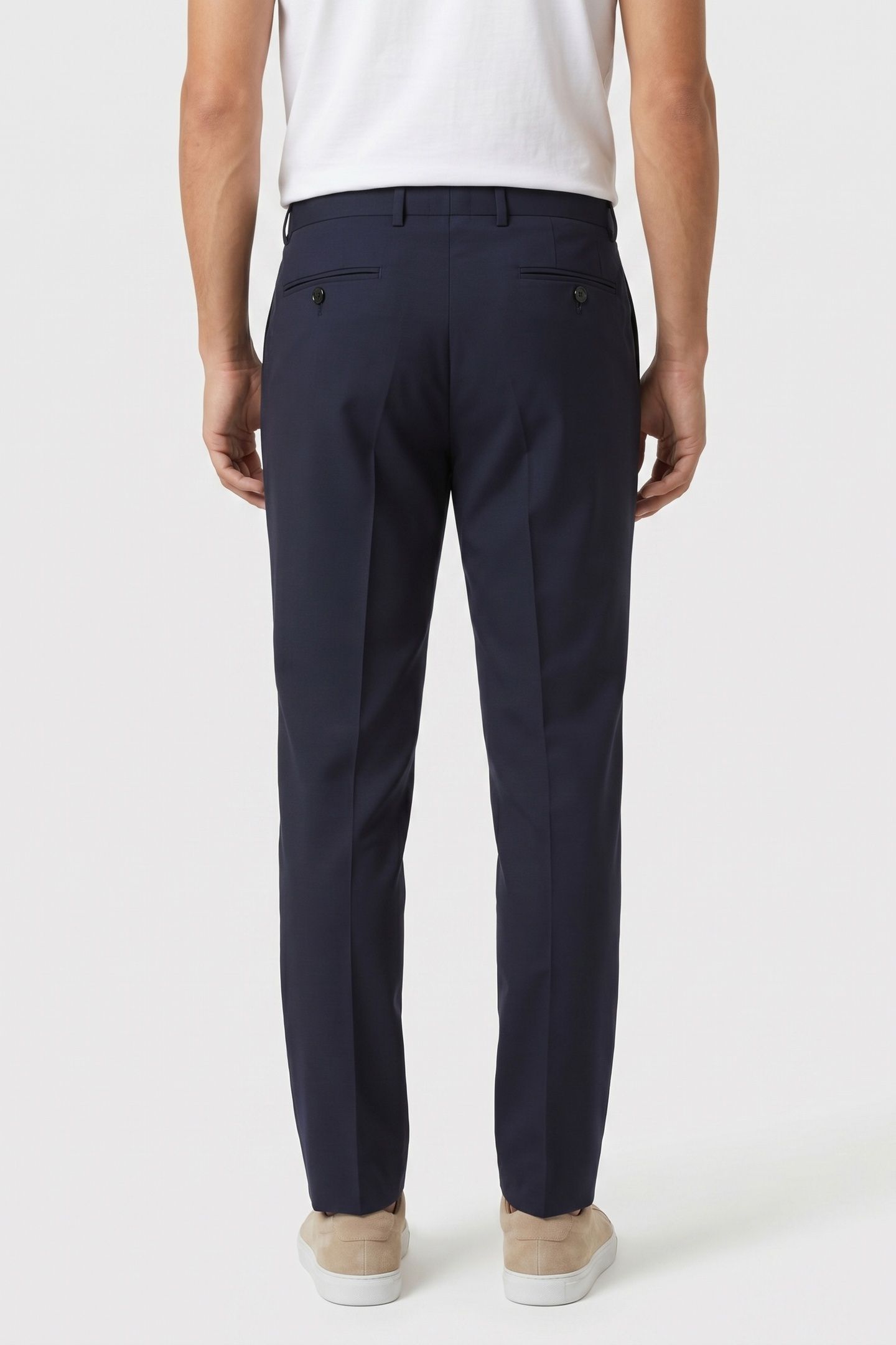 SLIM FIT PANTS NAVY 3