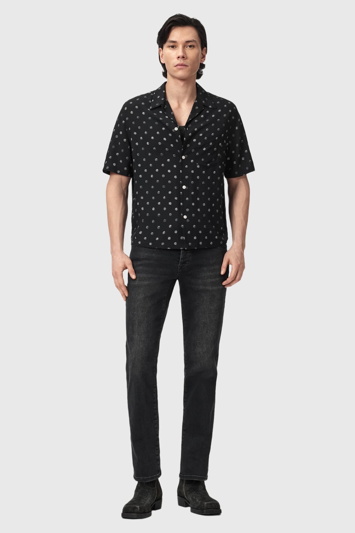 UPTON SS SHIRT JET BLACK 1