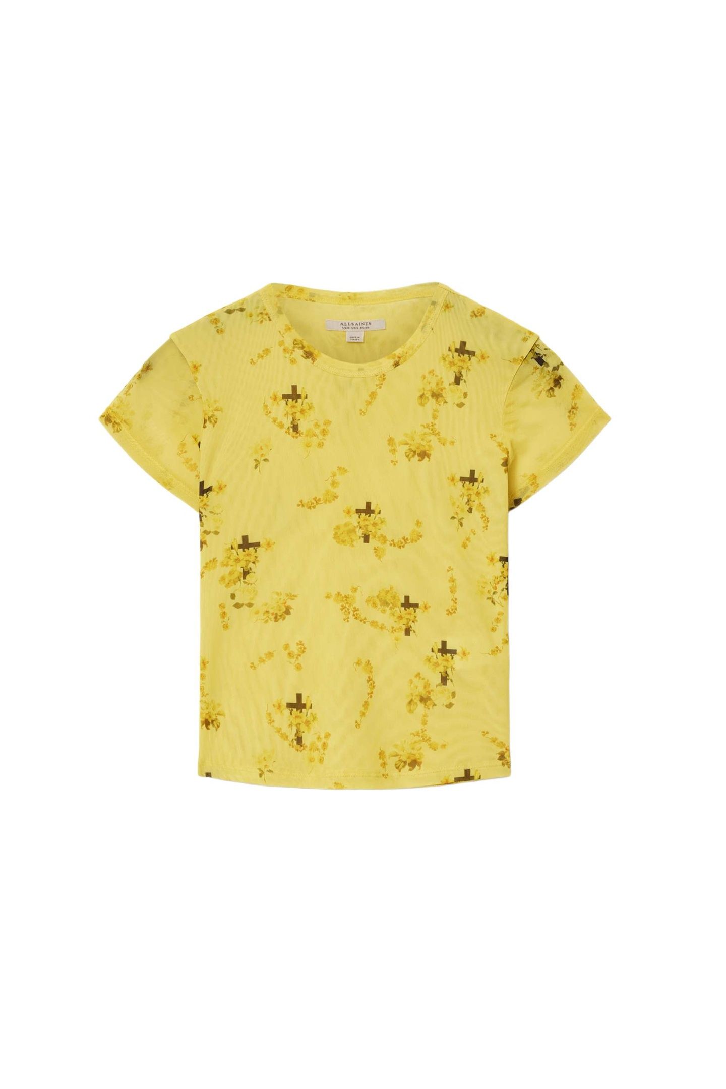 ELLIE MESH TEE EMPOLI YELLOW 5