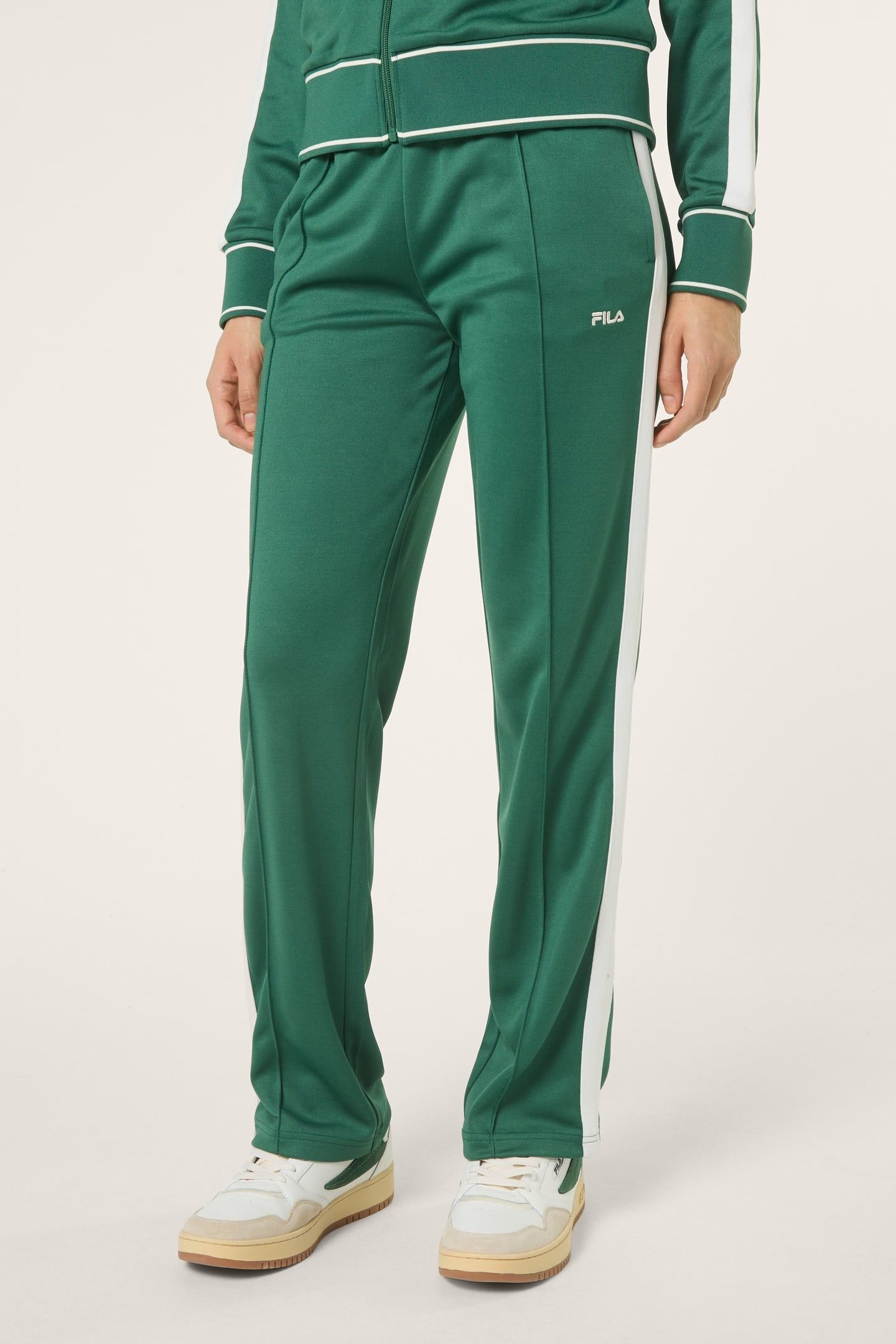 SAGANO STRAIGHT TAPED TRACK PANTS POSY GREEN 1