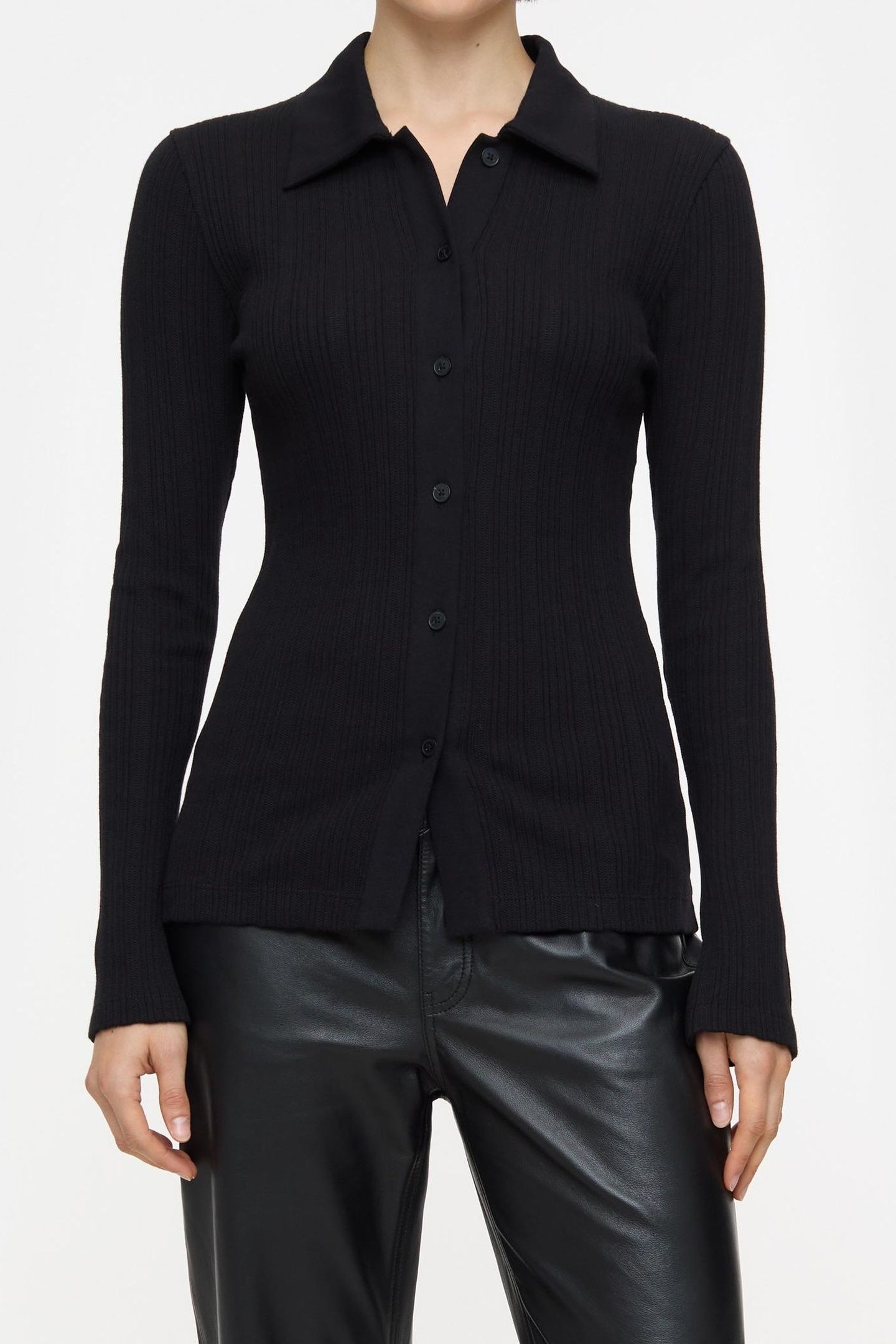 CARDIGAN LONGSLEEVE BLACK 1