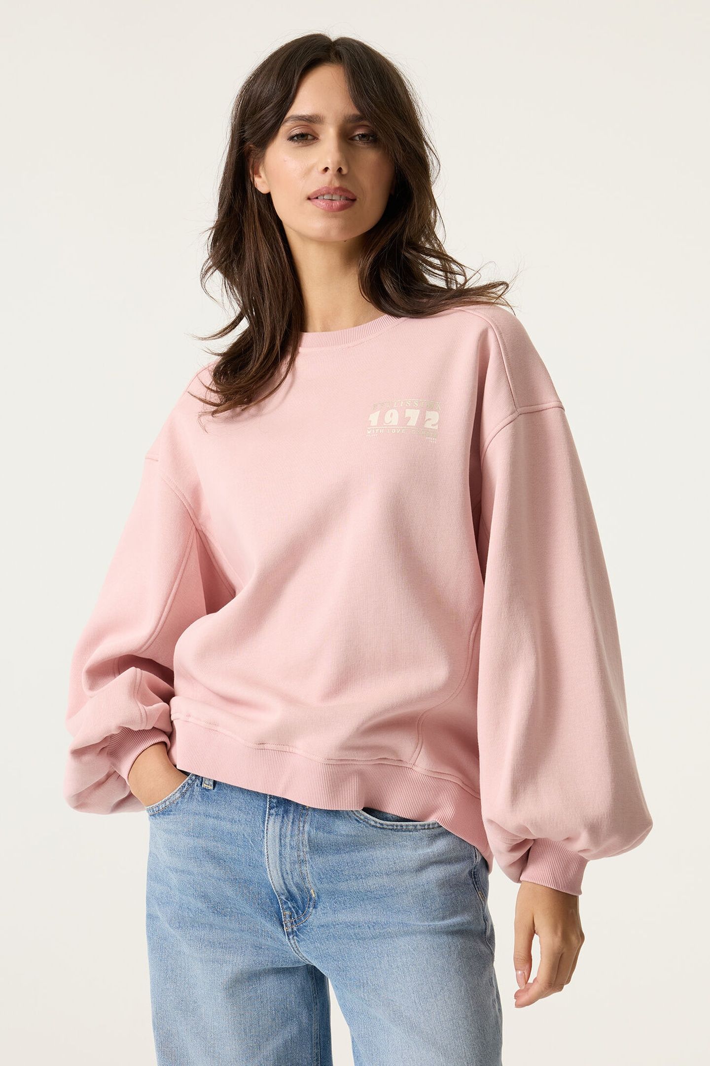 LADIES SWEAT DUSTY PINK 1