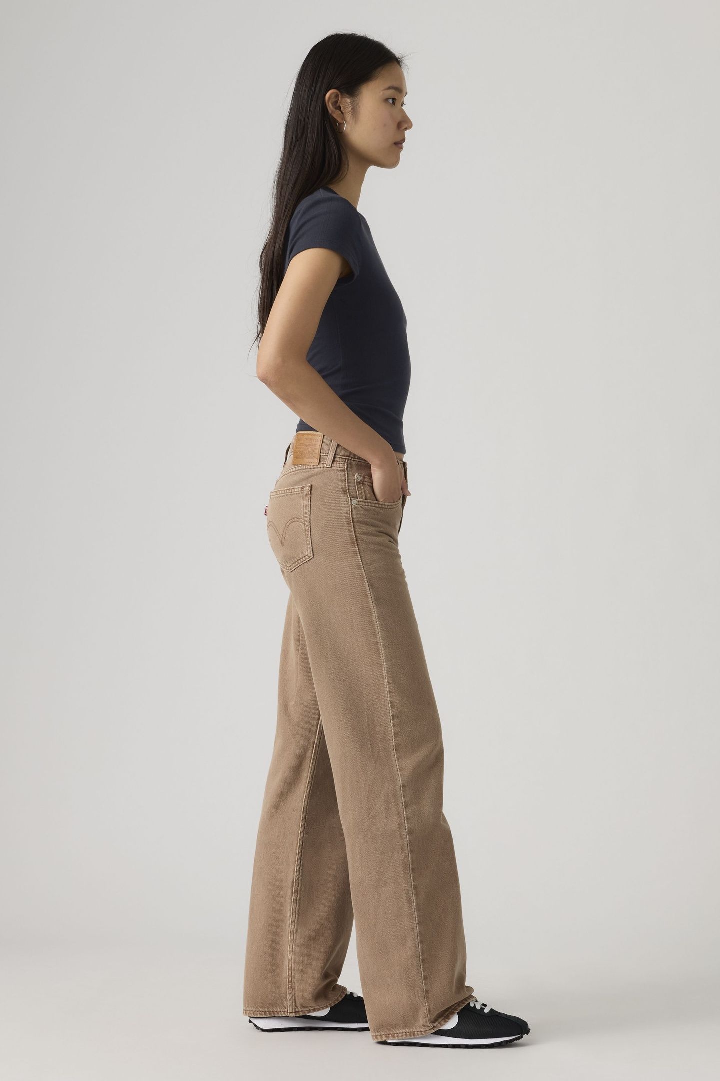 LOW LOOSE WASHED PINE JEANS 4