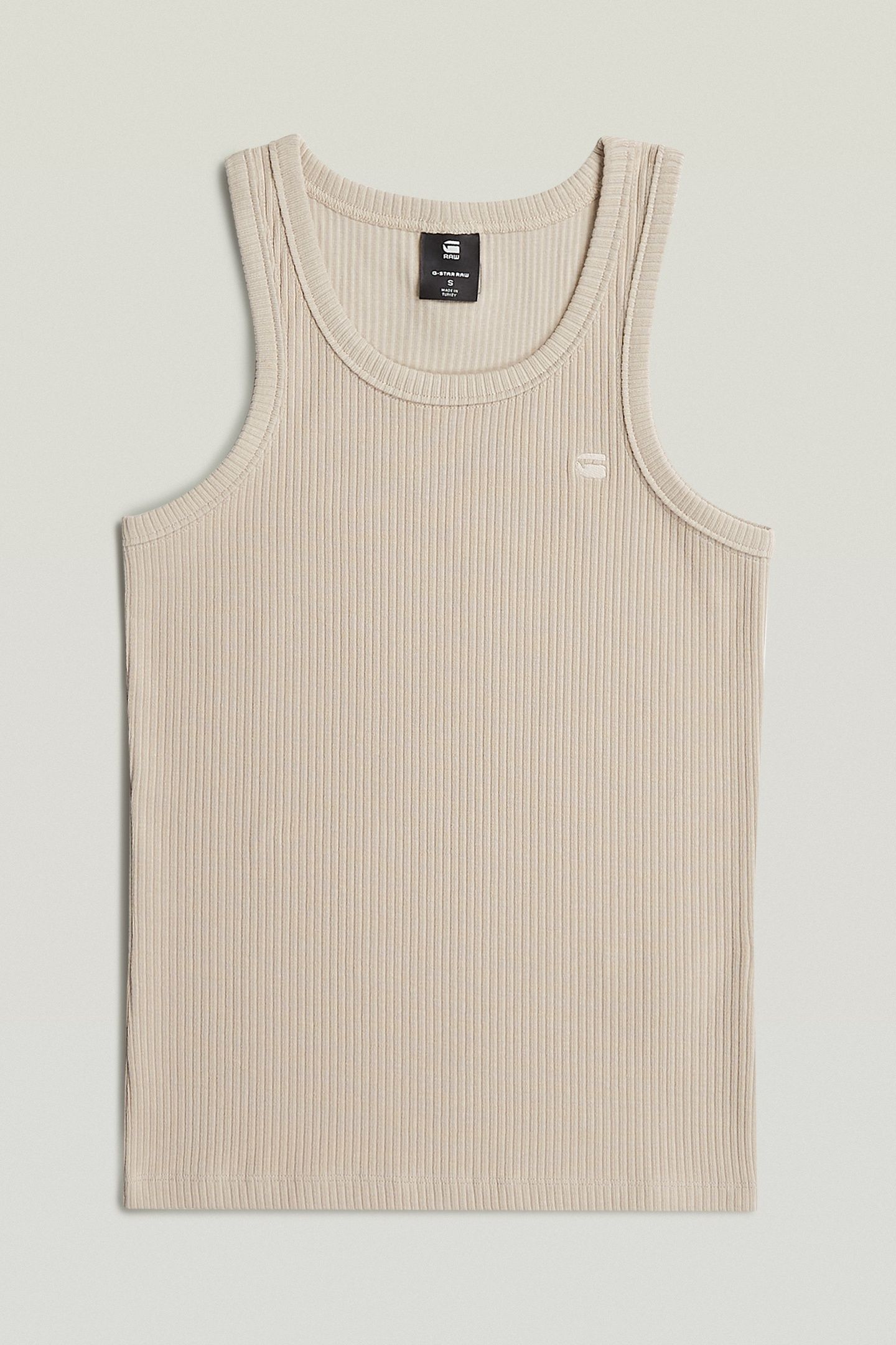 RIB TANKTOP BEIGE/KHAKI 5