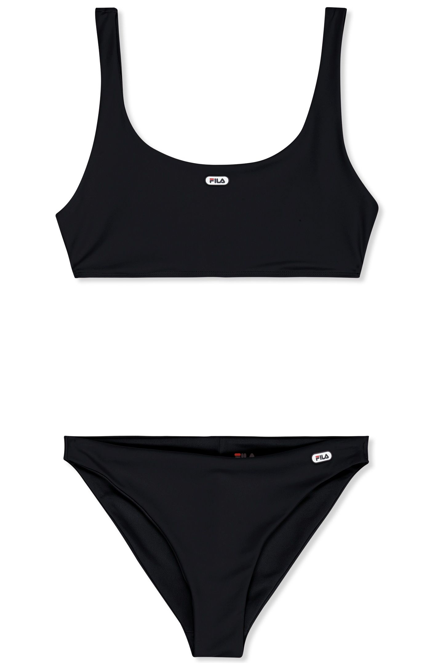 ISOLA LOGO SCOOP NECK BIKINI BLACK 4