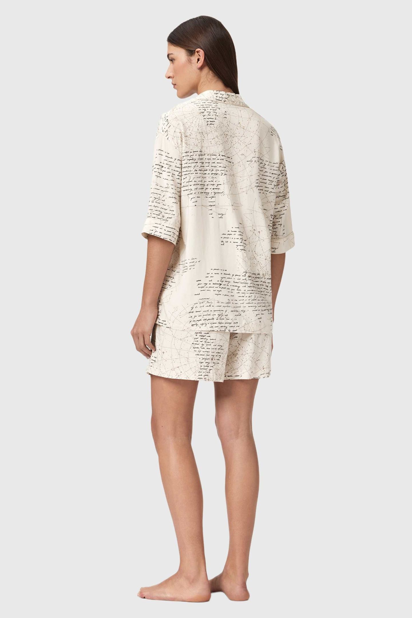 CLEM PJ SET SCRIPT OFF WHITE 6